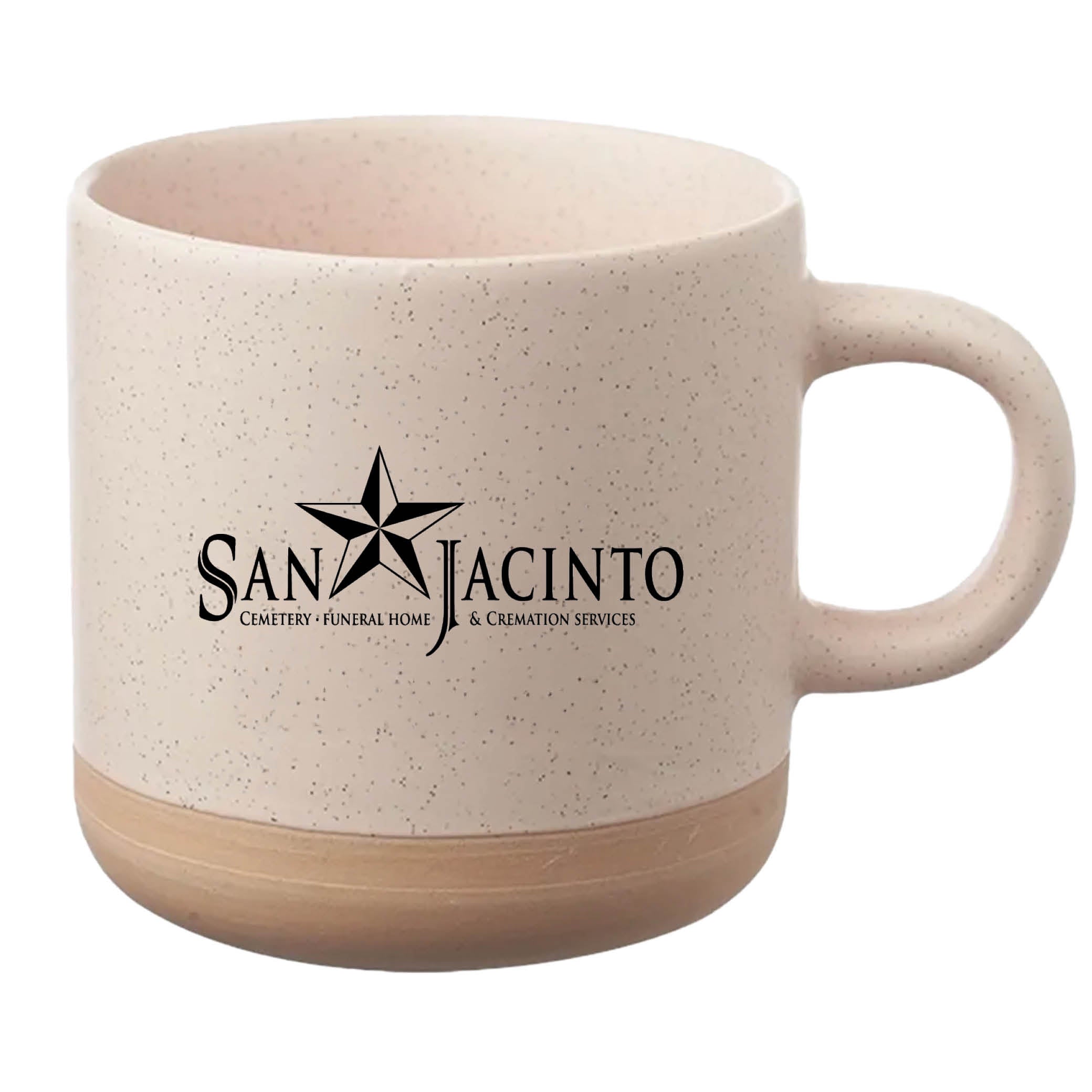 Cosmic Speckled Clay Coffee Mug 11 oz Cream