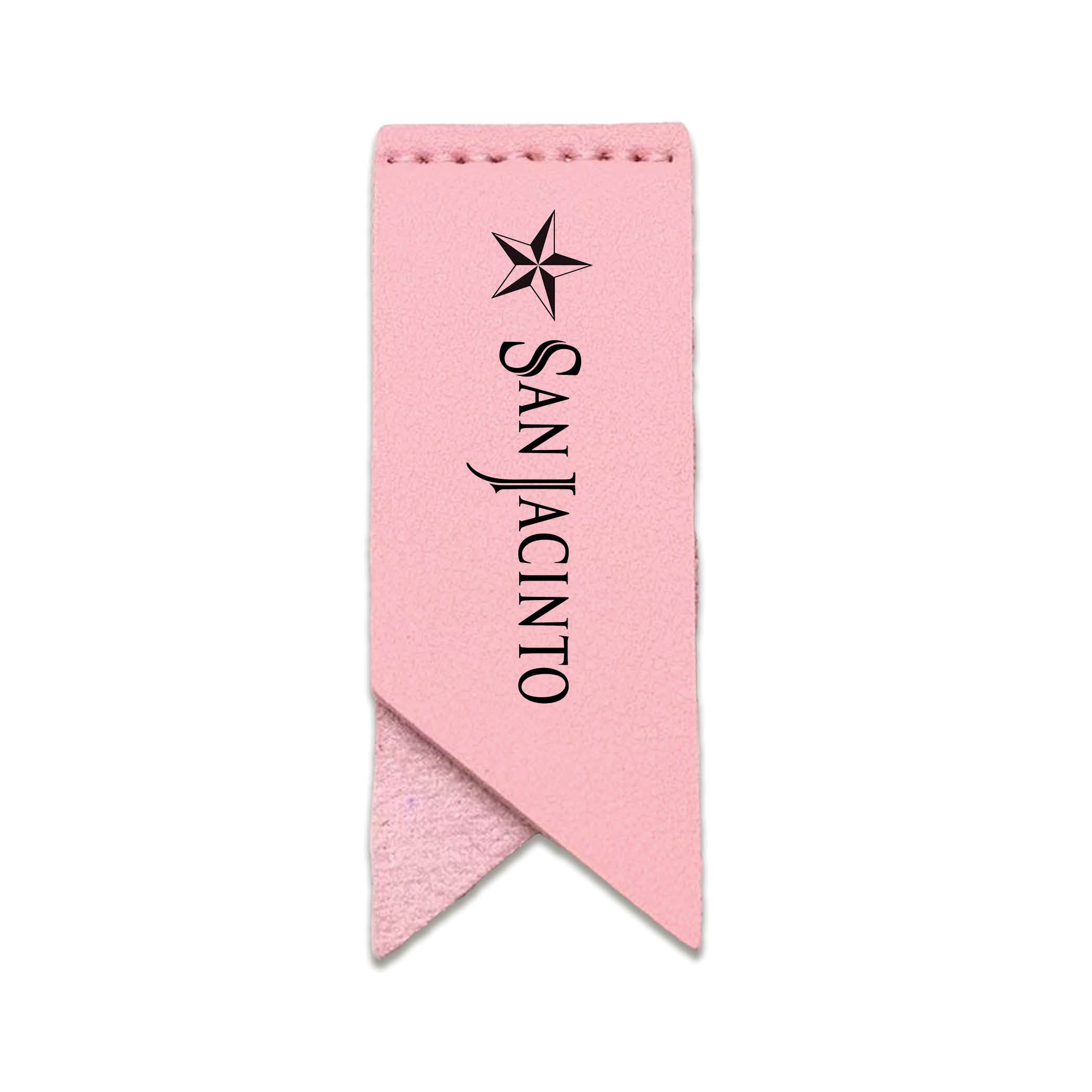 Handmade Leather Bookmark Corner Marker Clip Read Sign Pink