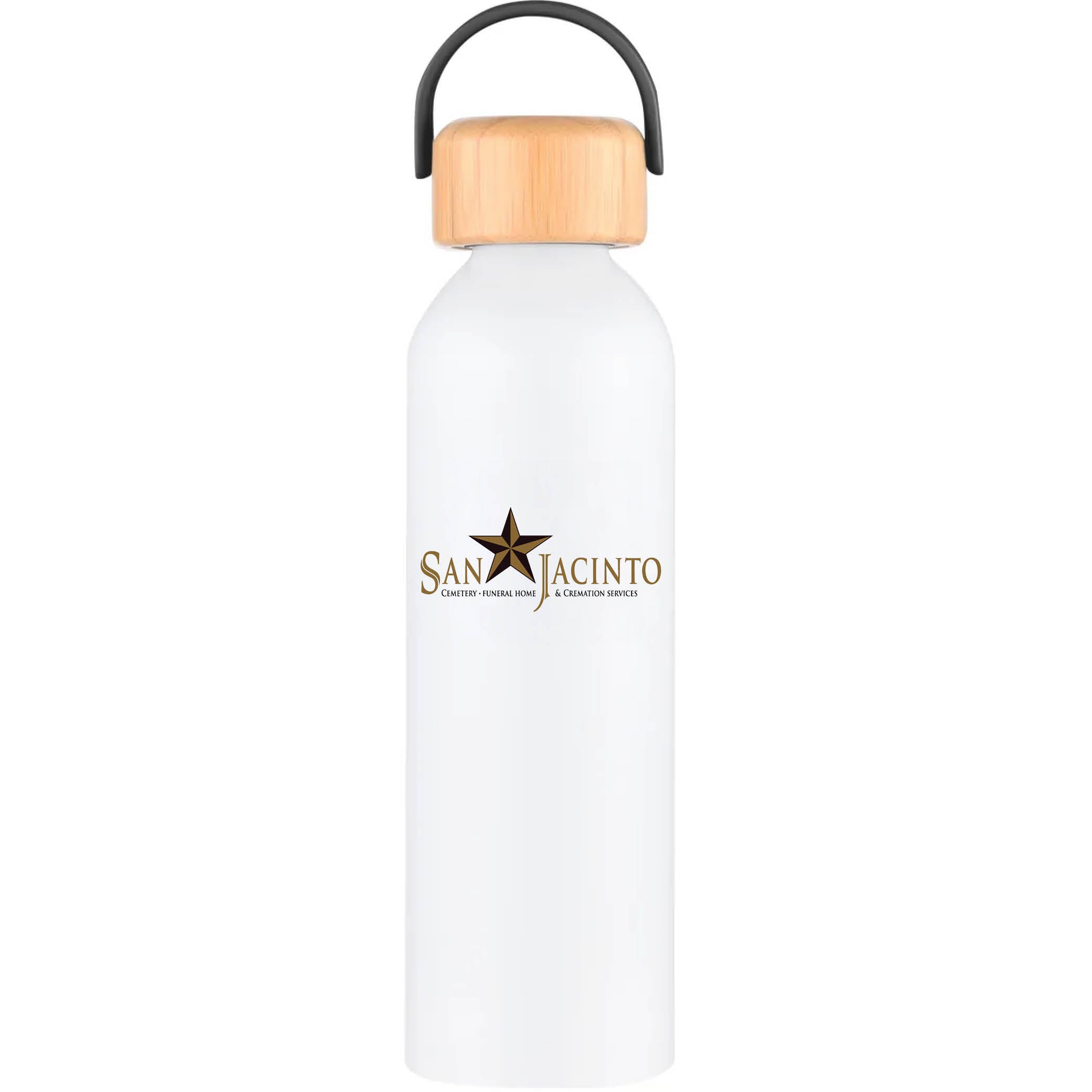 Geyser-VI 24 Oz. Eco Friendly Sports Water Bottle White