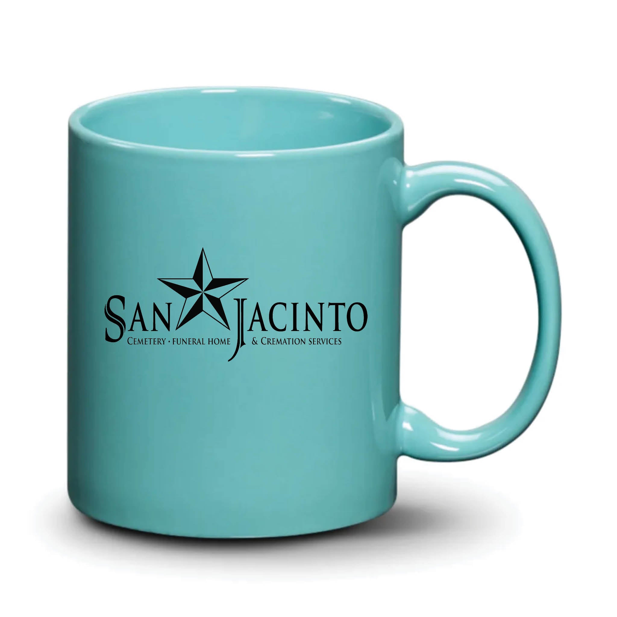 Malibu Mug Aqua Black Logo