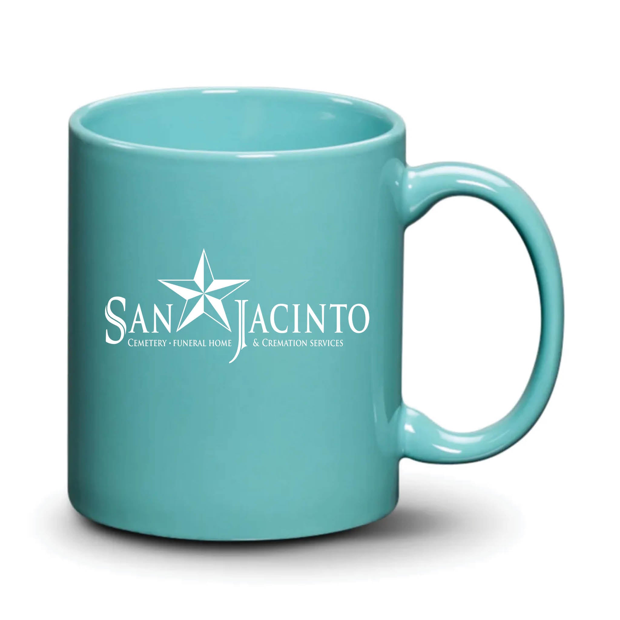 Malibu Mug Aqua White Logo