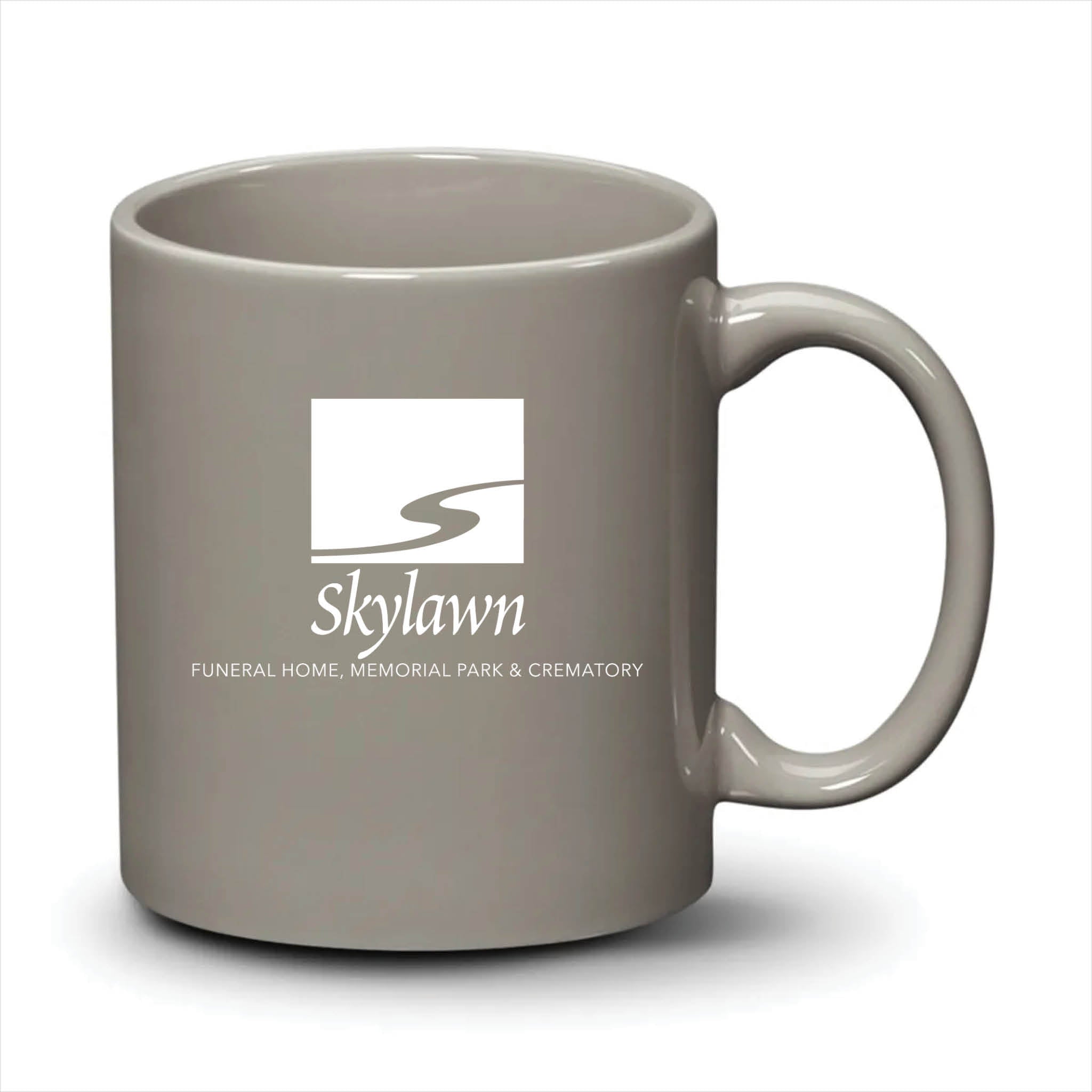 Malibu Mug Light Grey White Logo