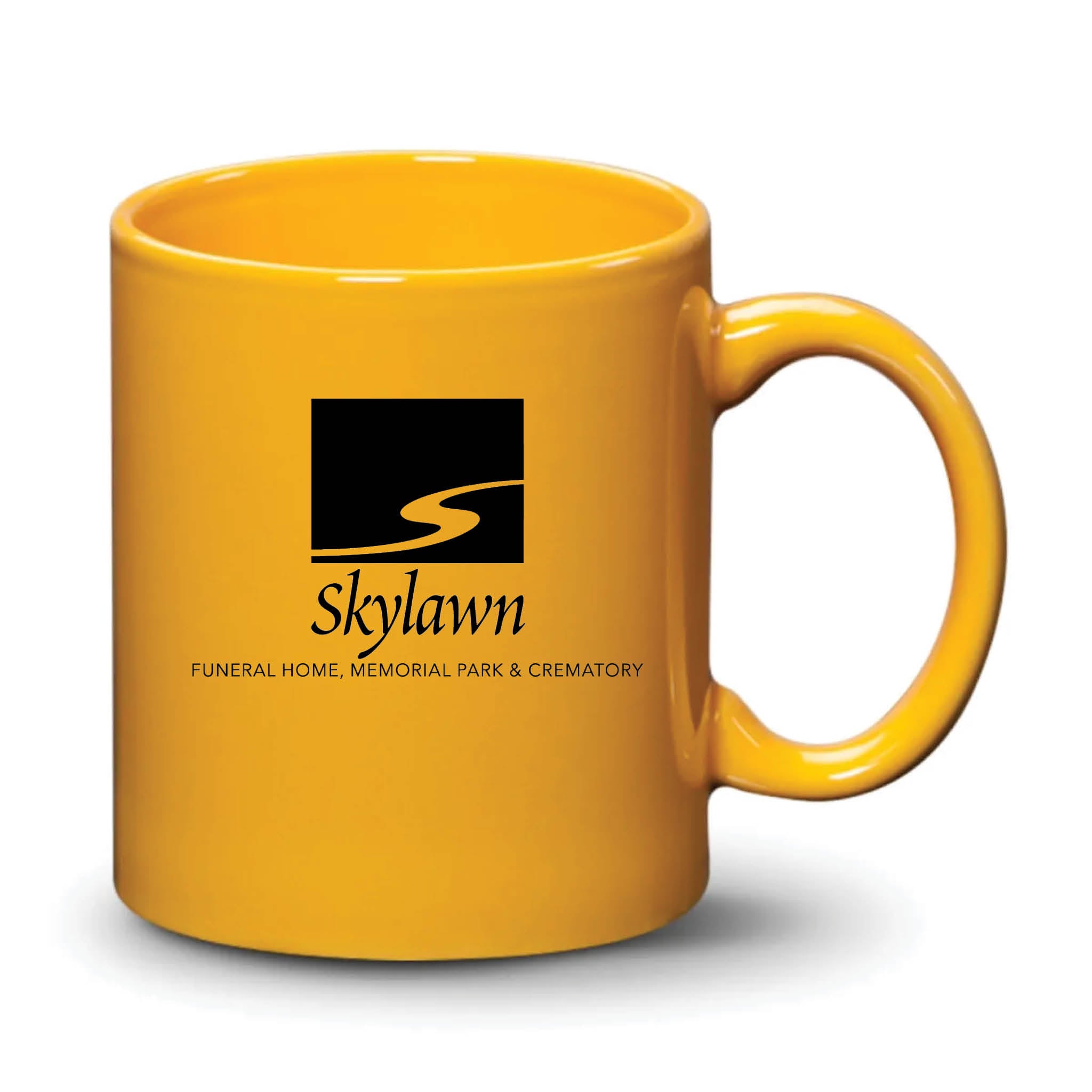 Malibu Mug Gamboge Black Logo