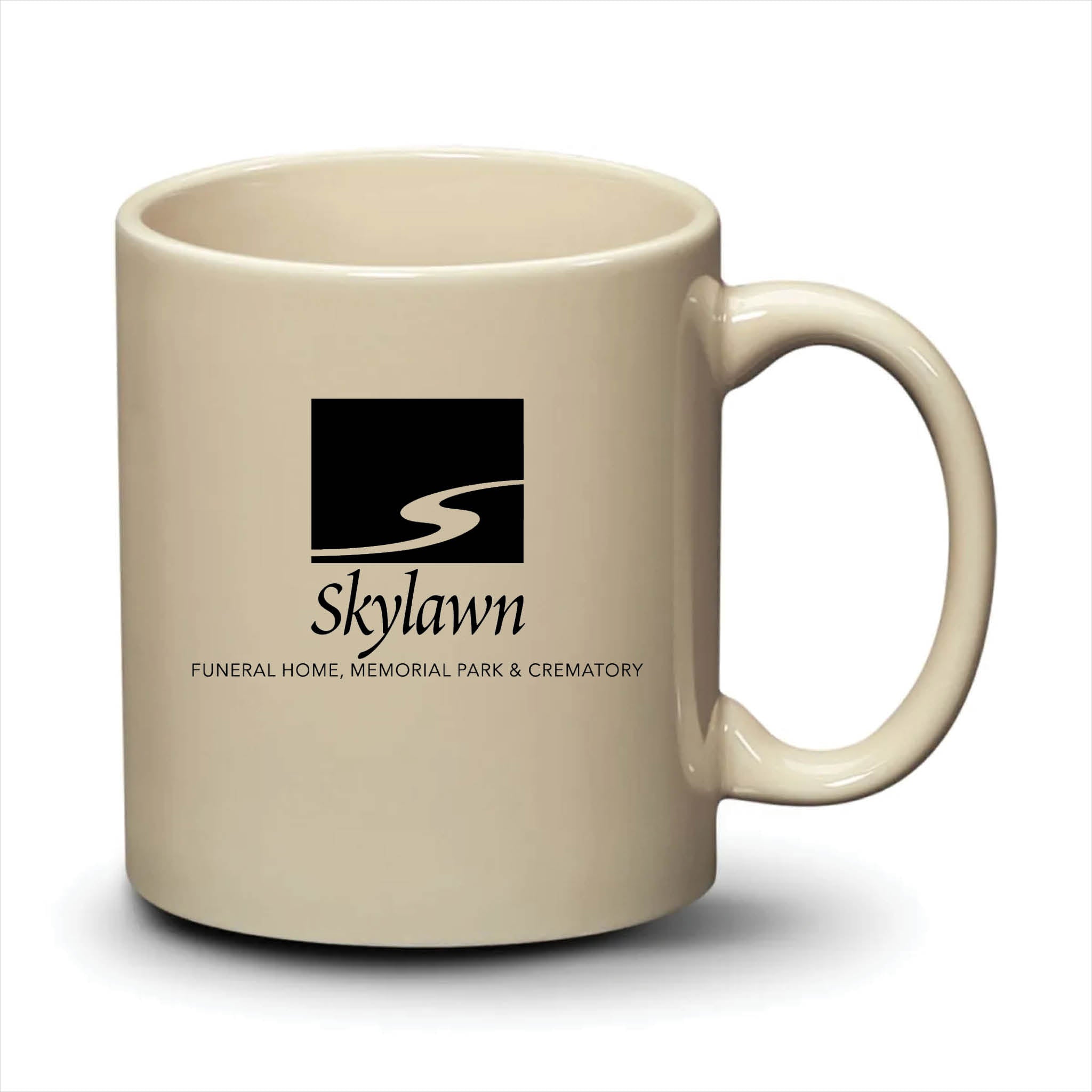 Malibu Mug Almond Black Logo