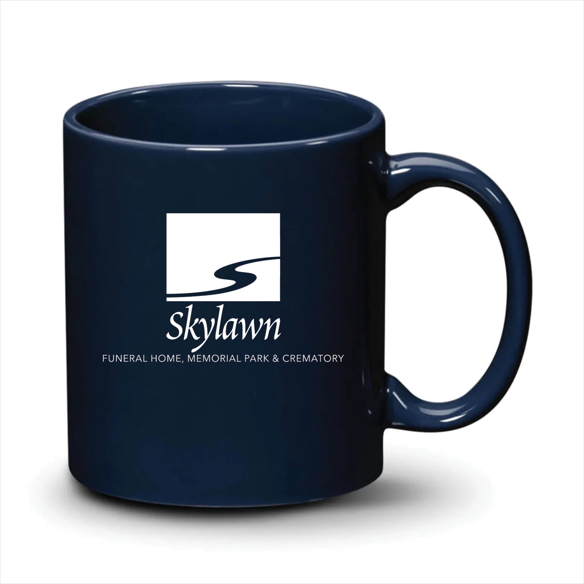 Malibu Mug Navy Blue White Logo