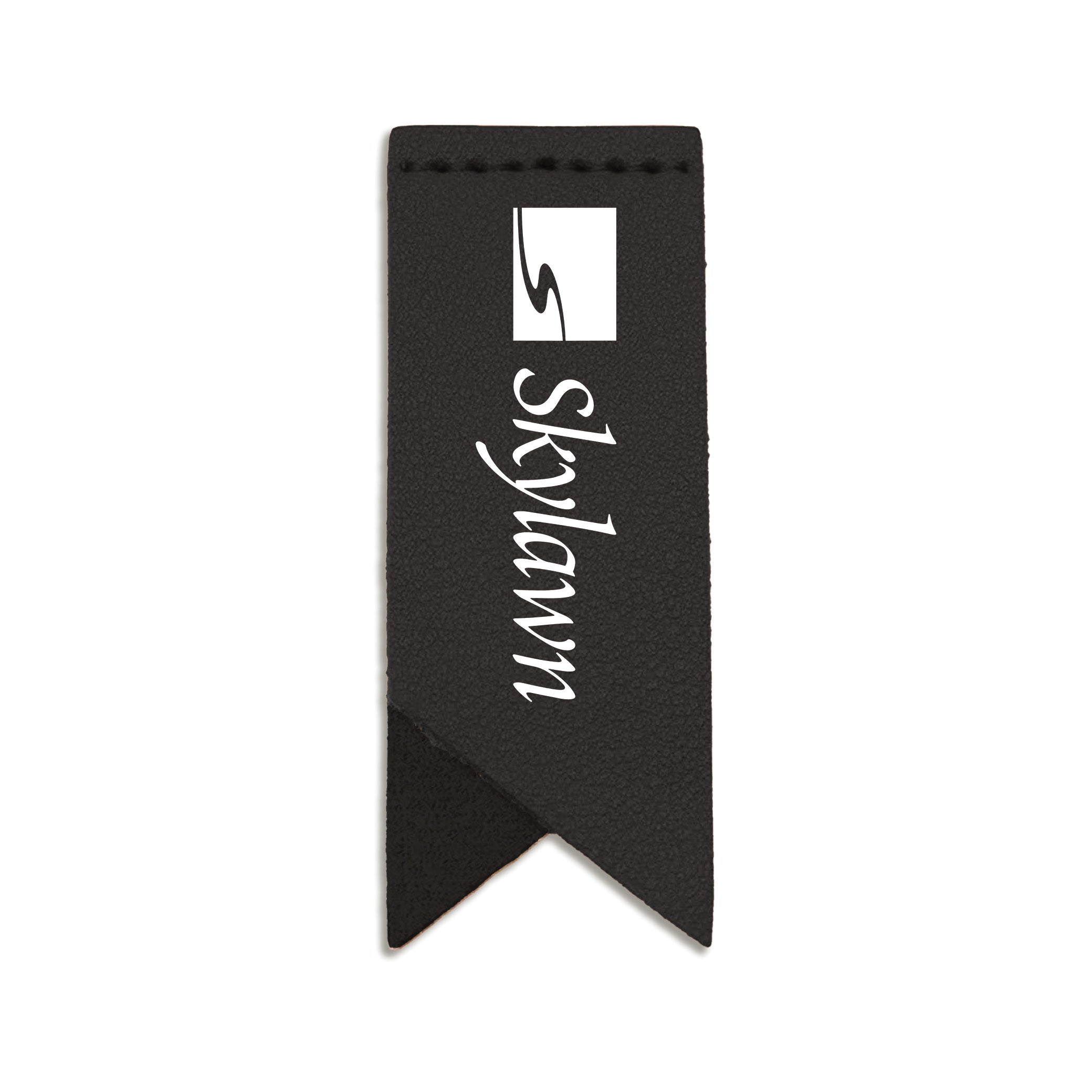 Handmade Leather Bookmark Corner Marker Clip Read Sign Black