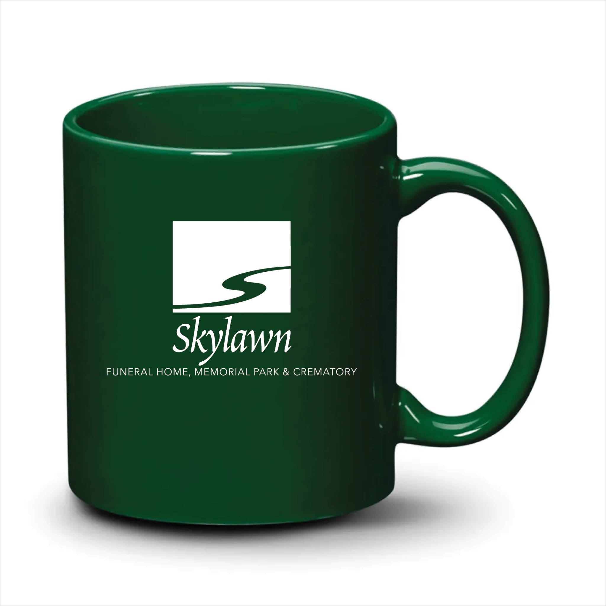 Malibu Mug Hunter Green White Logo