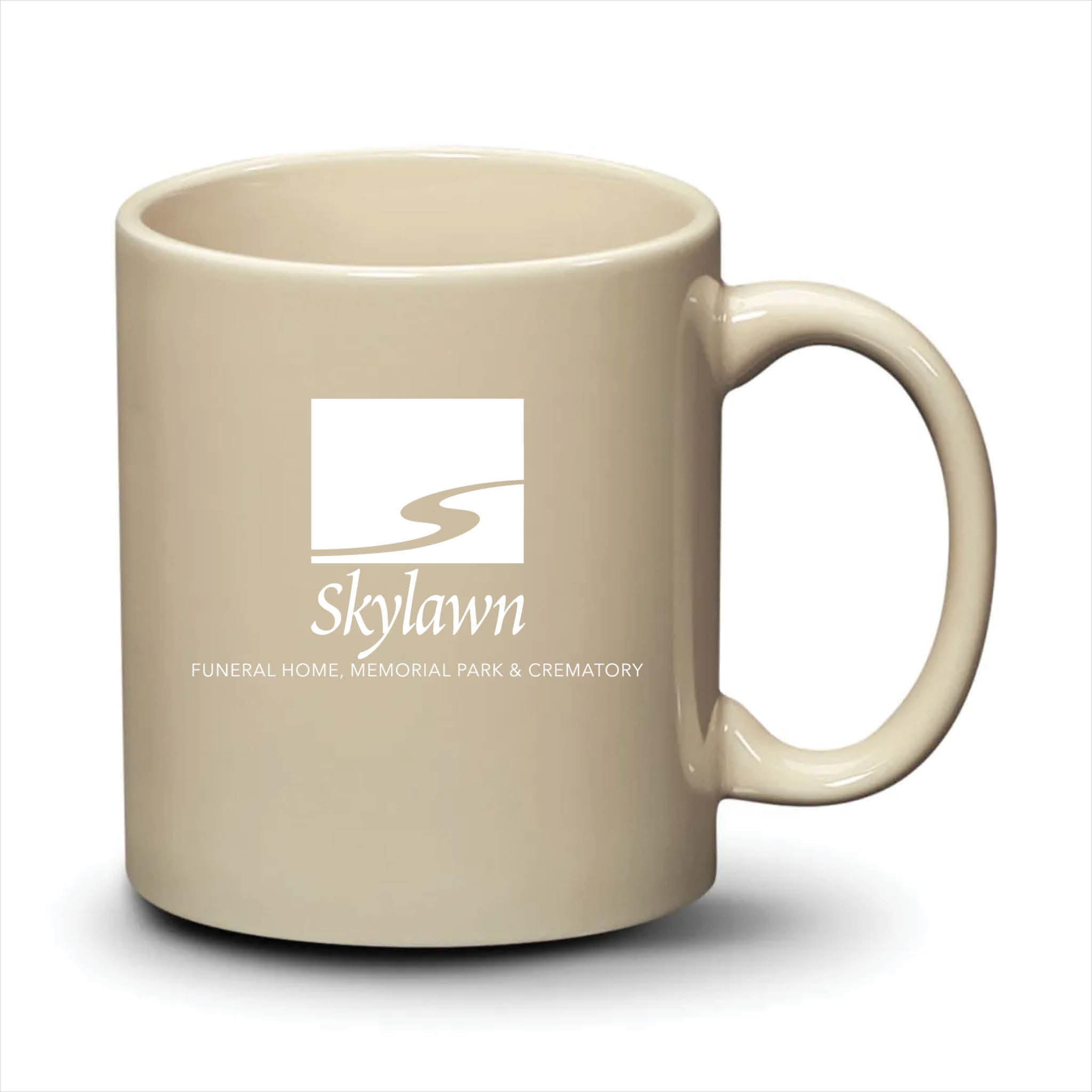 Malibu Mug Almond White Logo