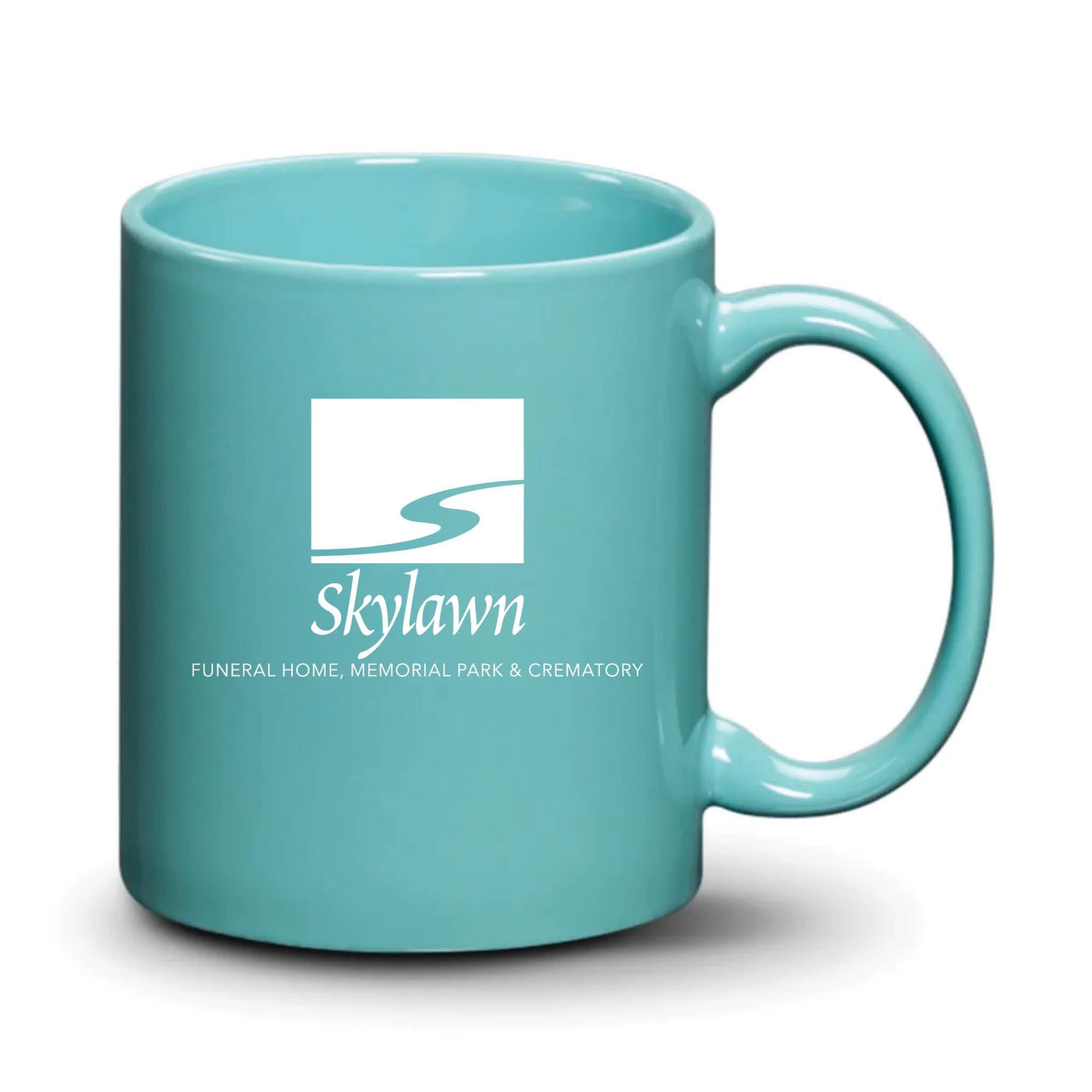 Malibu Mug Aqua White Logo