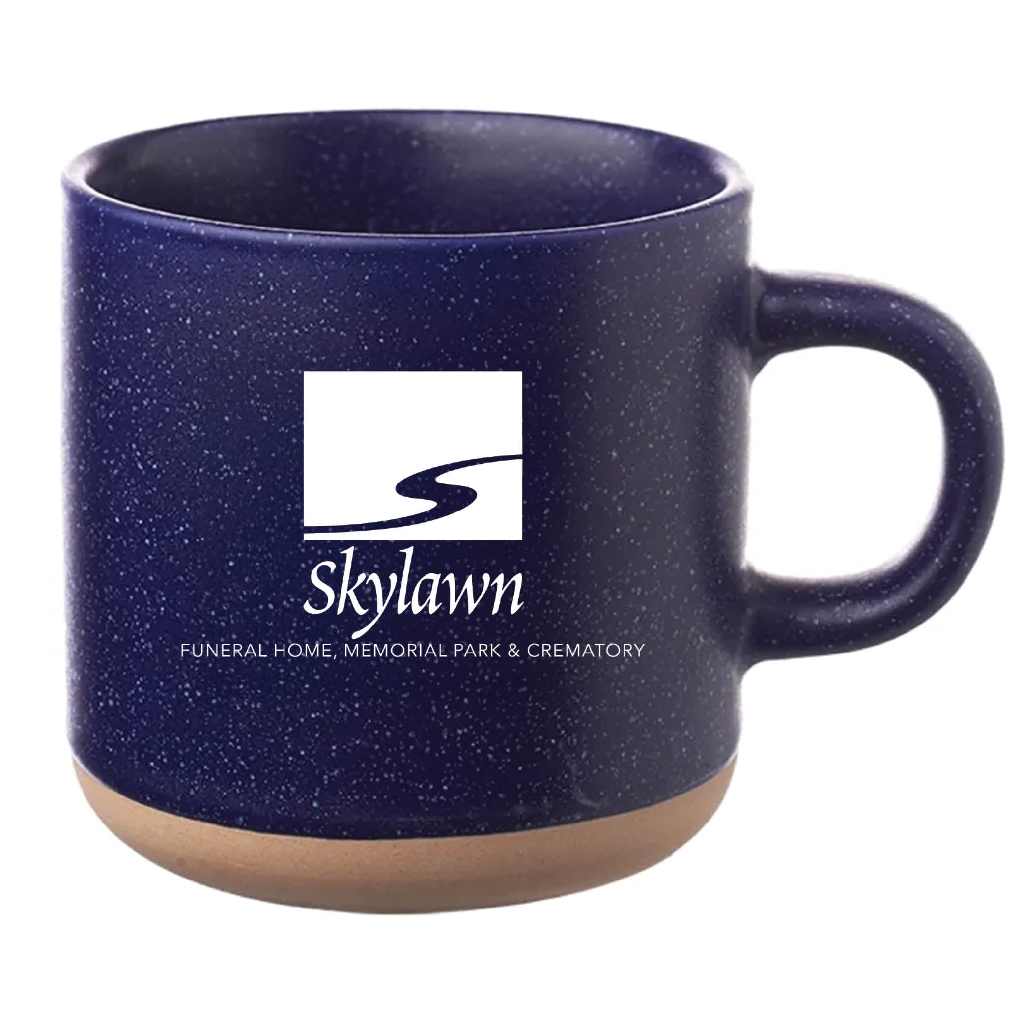 Cosmic Speckled Clay Coffee Mug 11 oz Blue