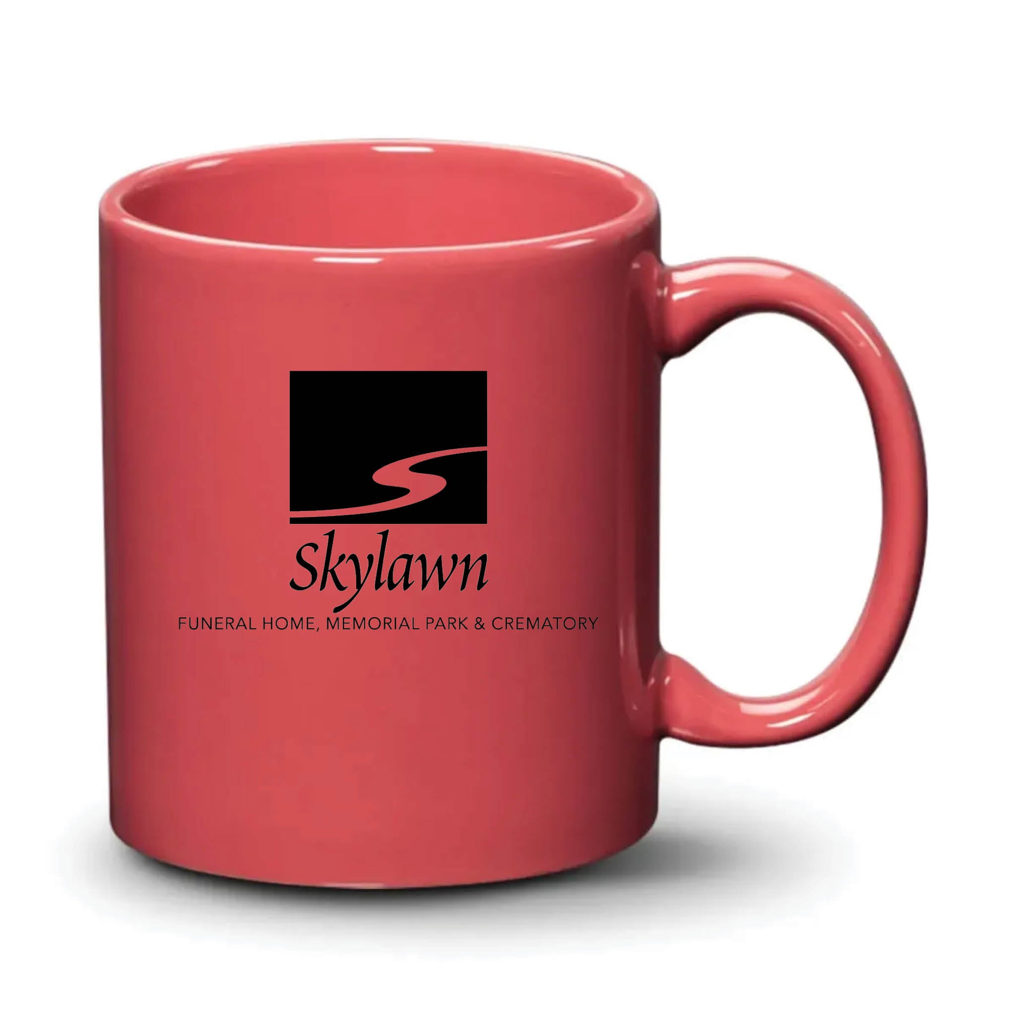 Malibu Mug Coral Black Logo