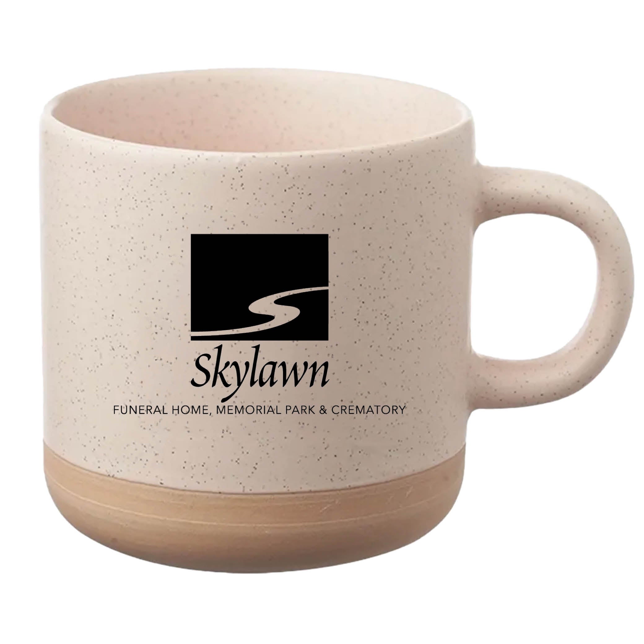 Cosmic Speckled Clay Coffee Mug 11 oz Cream