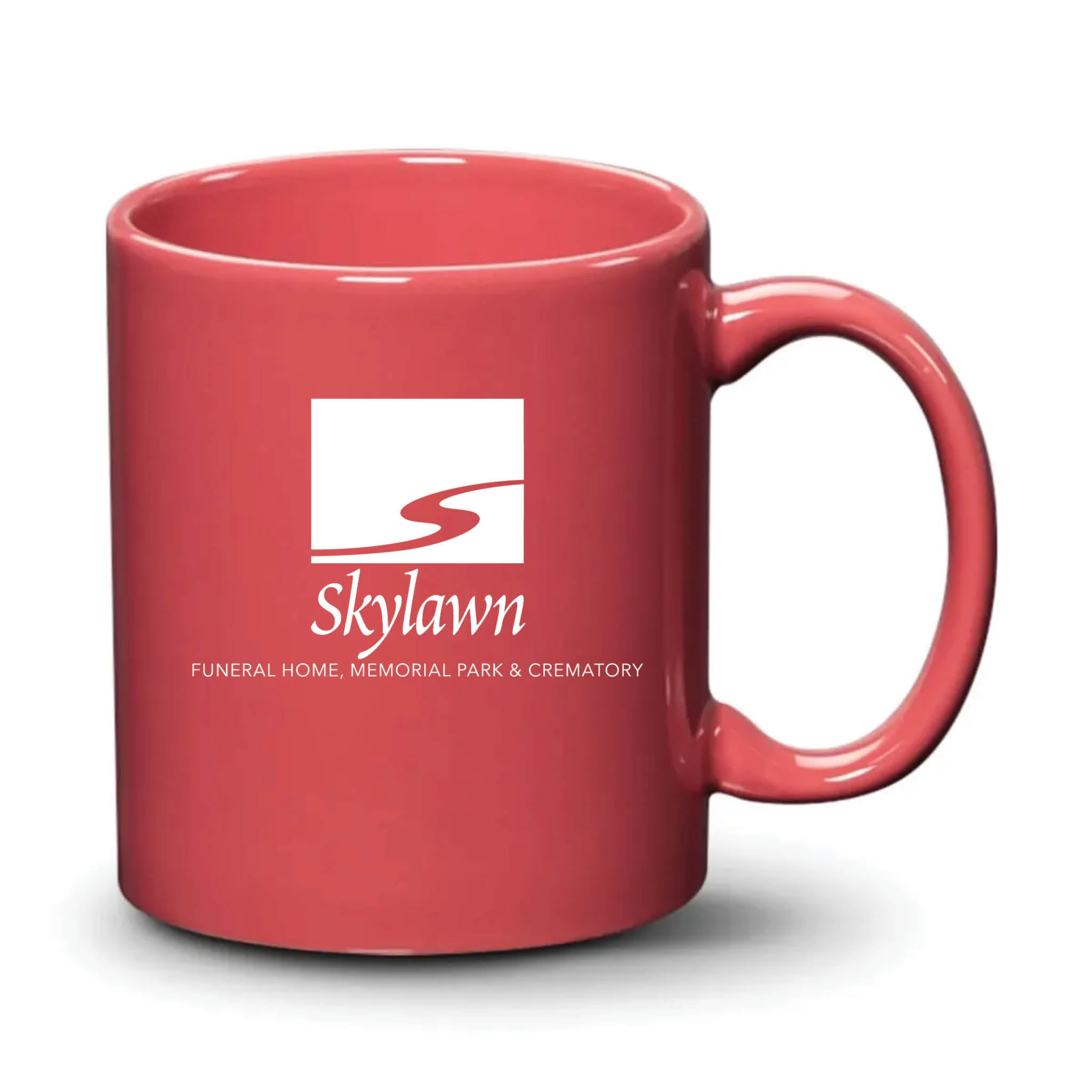 Malibu Mug Coral White Logo