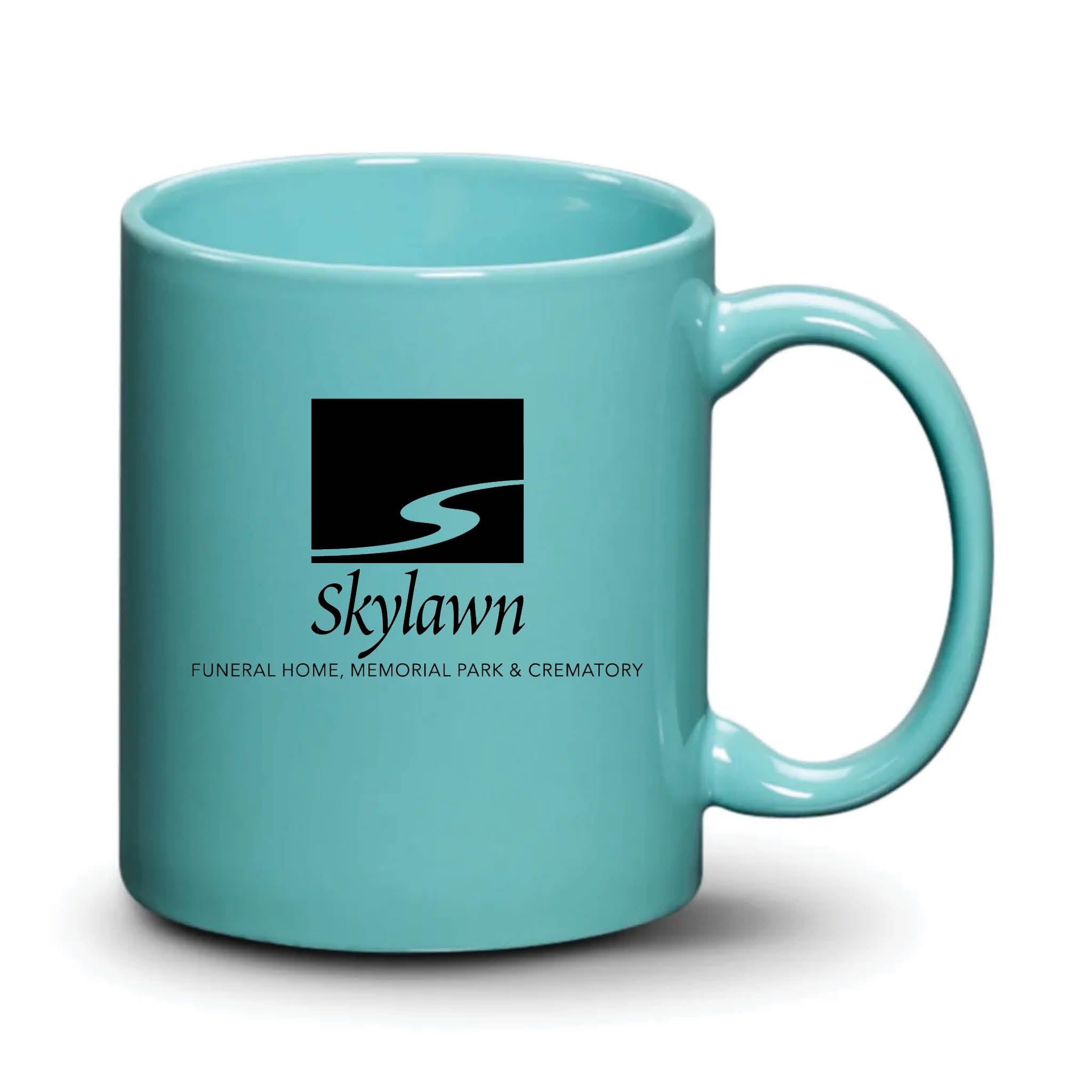 Malibu Mug Aqua Black Logo