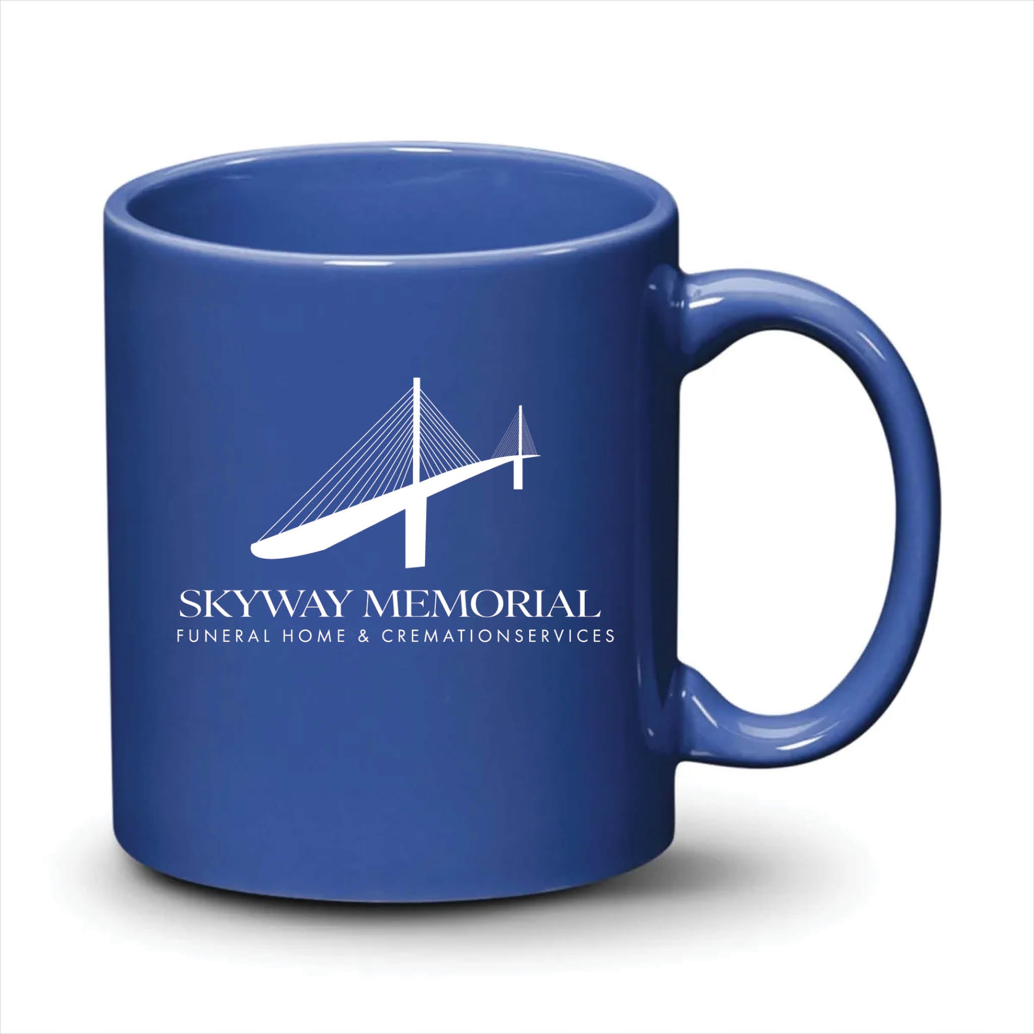 Malibu Mug Ocean Blue White Logo