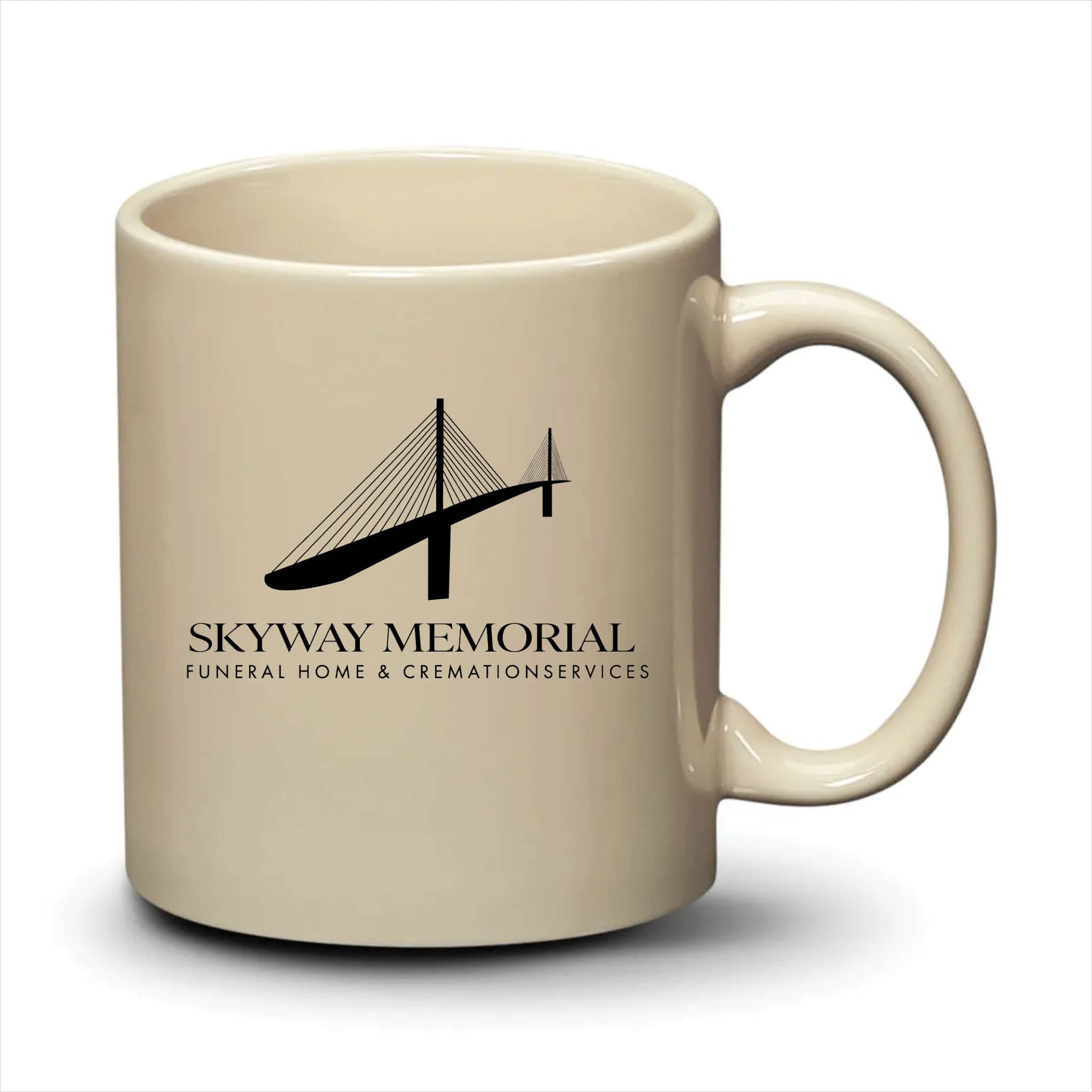 Malibu Mug Almond Black Logo