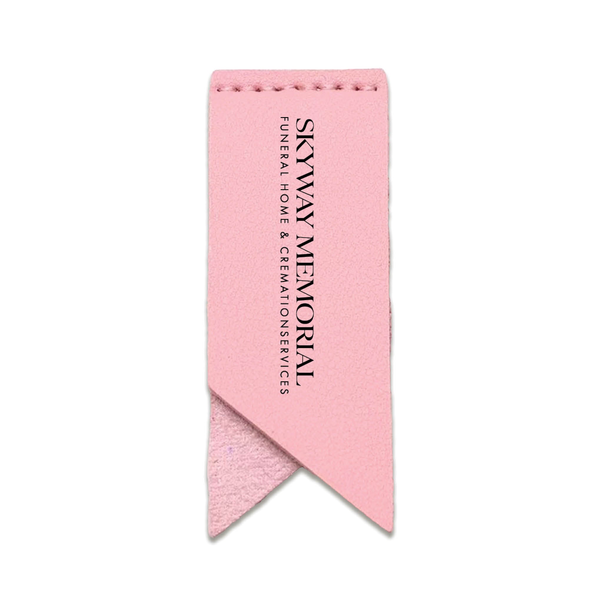 Handmade Leather Bookmark Corner Marker Clip Read Sign Pink