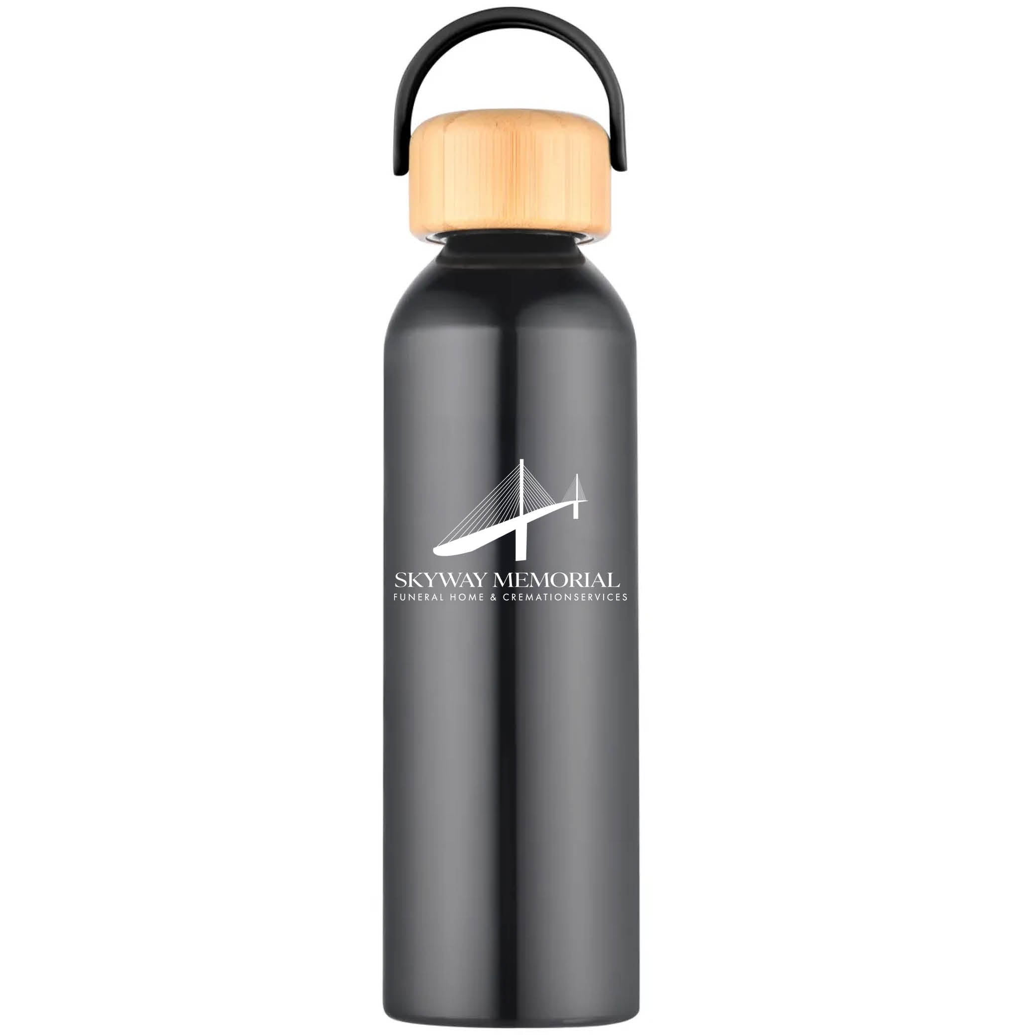 Geyser-VI 24 Oz. Eco Friendly Sports Water Bottle Black