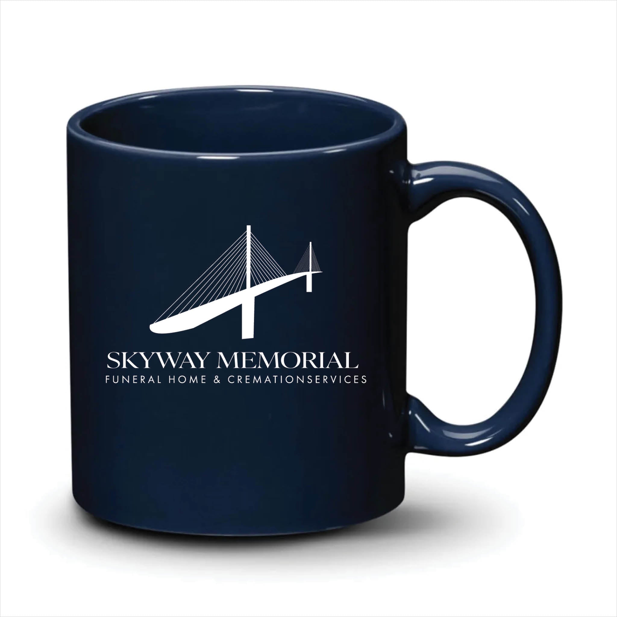 Malibu Mug Navy Blue White Logo