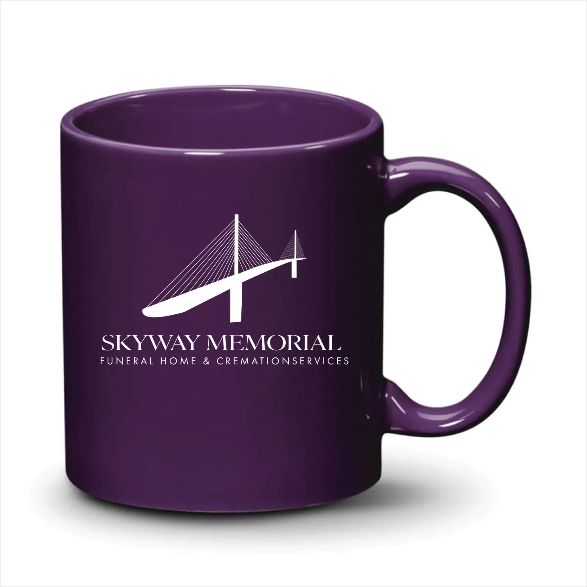 Malibu Mug Purple White Logo