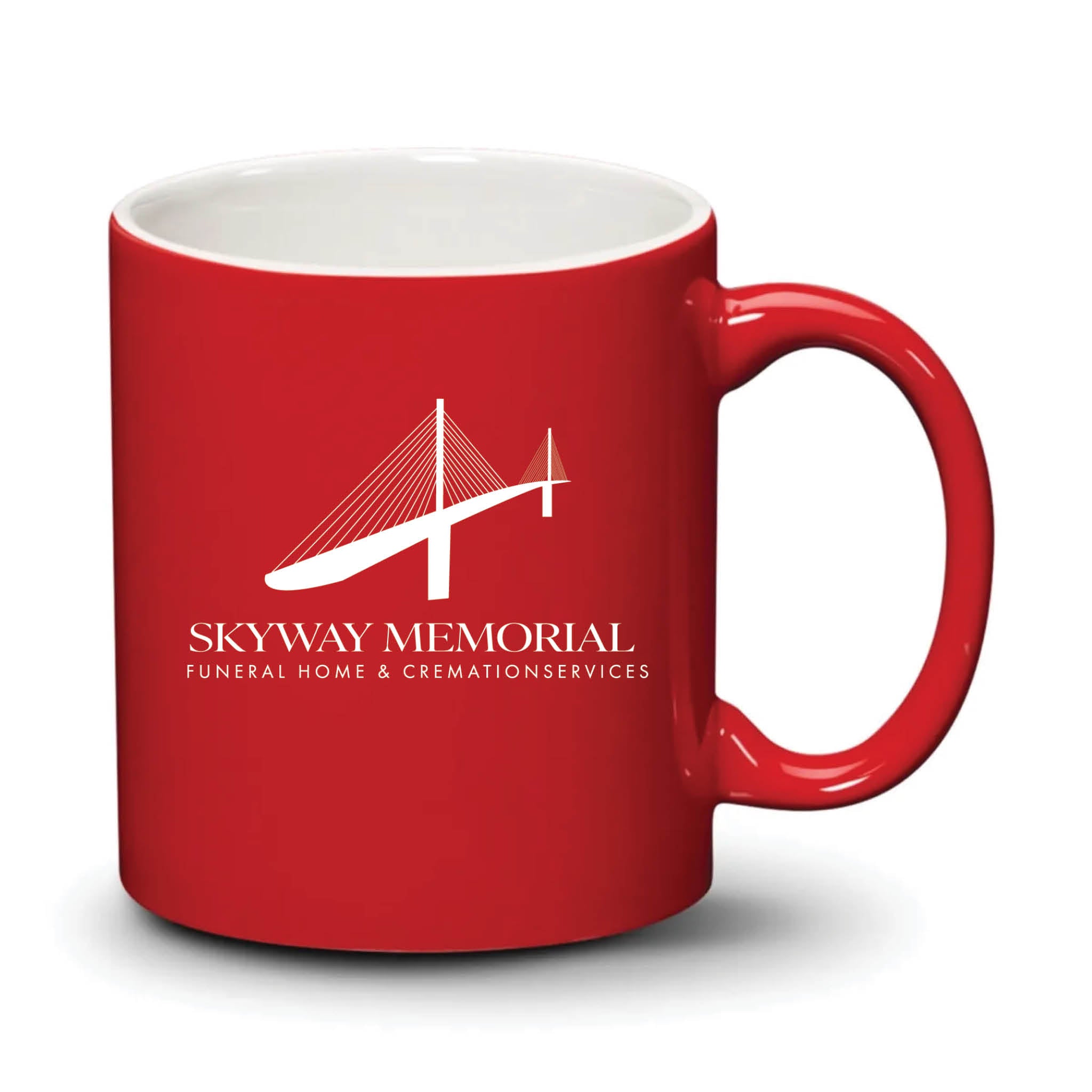 Malibu Mug Red White Logo