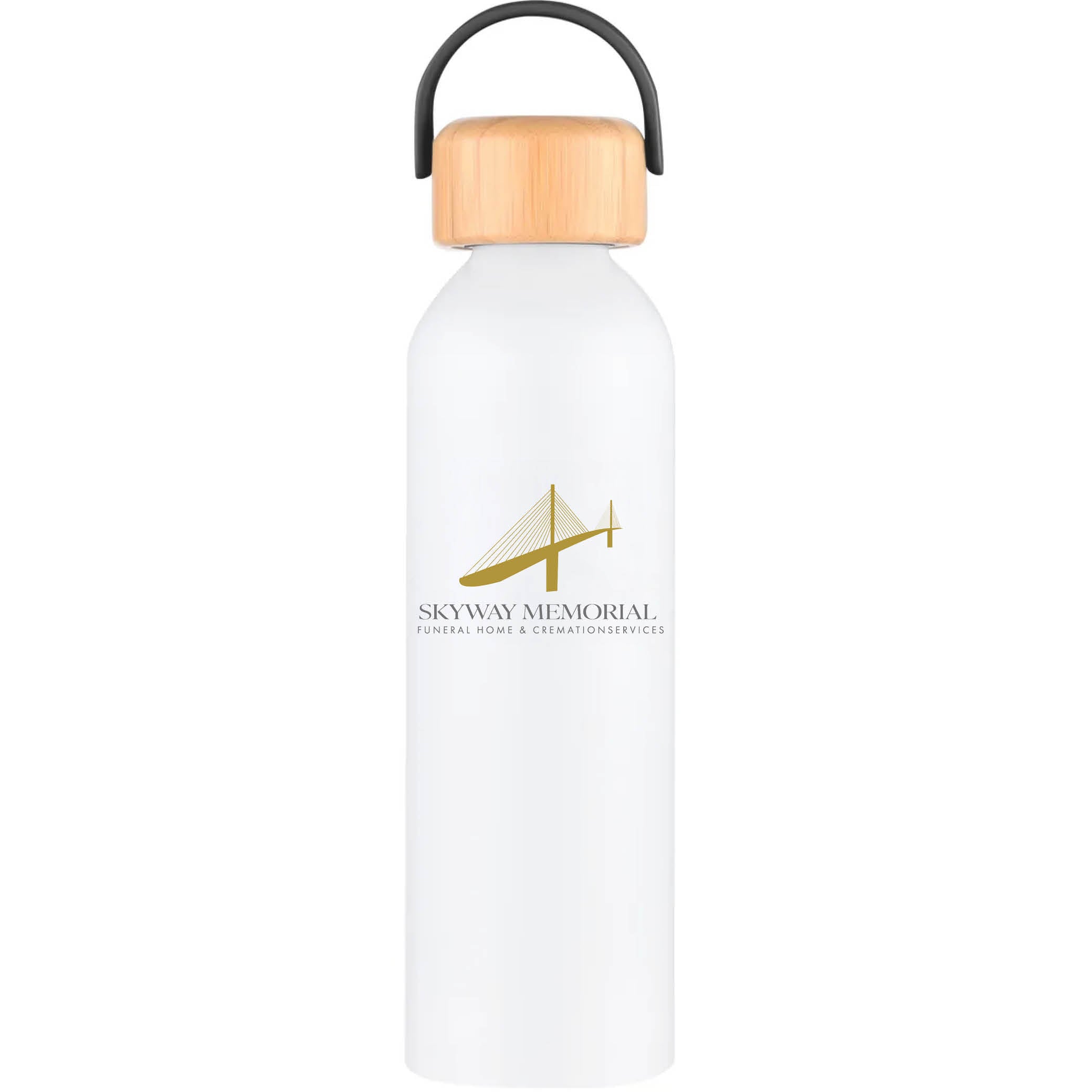 Geyser-VI 24 Oz. Eco Friendly Sports Water Bottle White