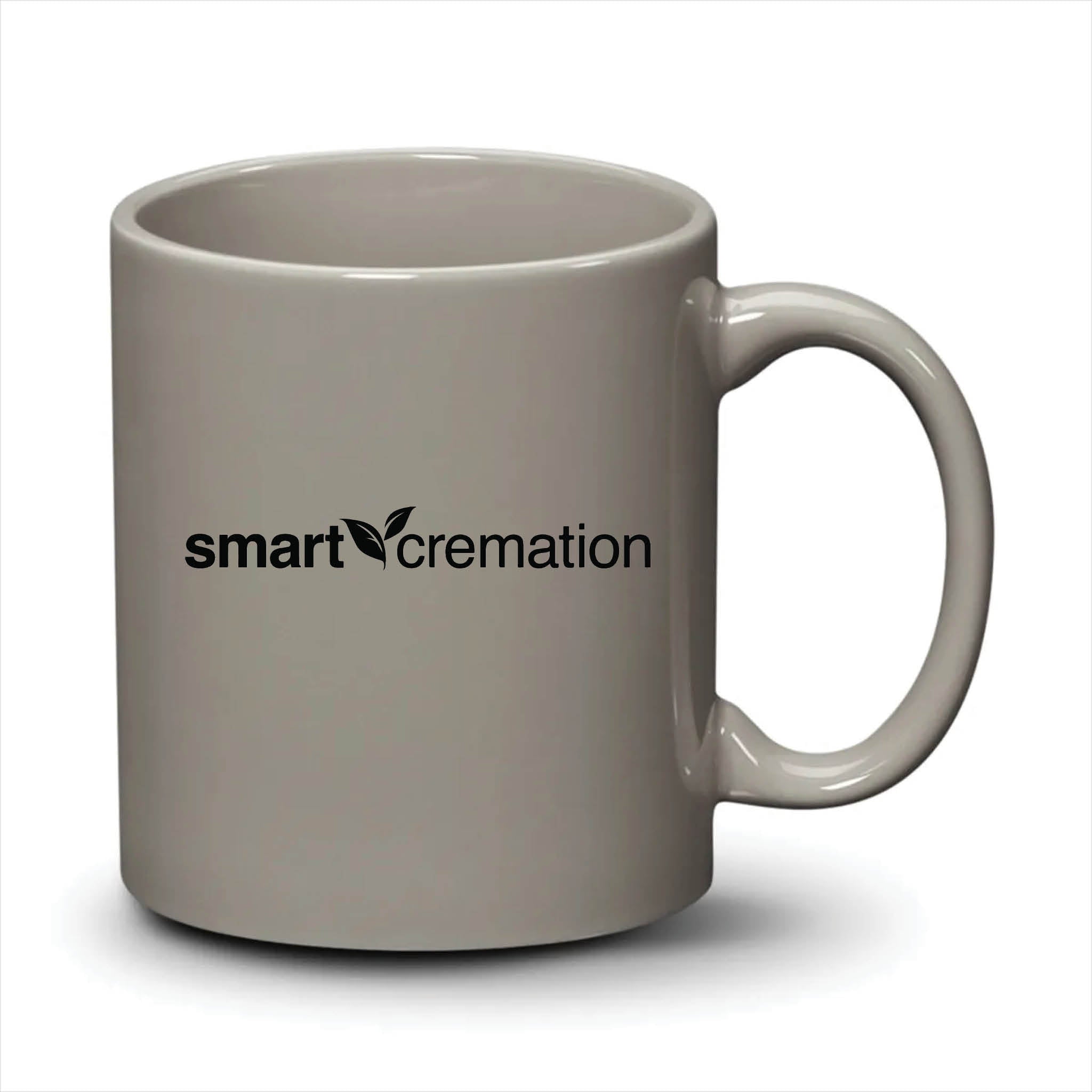Malibu Mug Light Grey Black Logo
