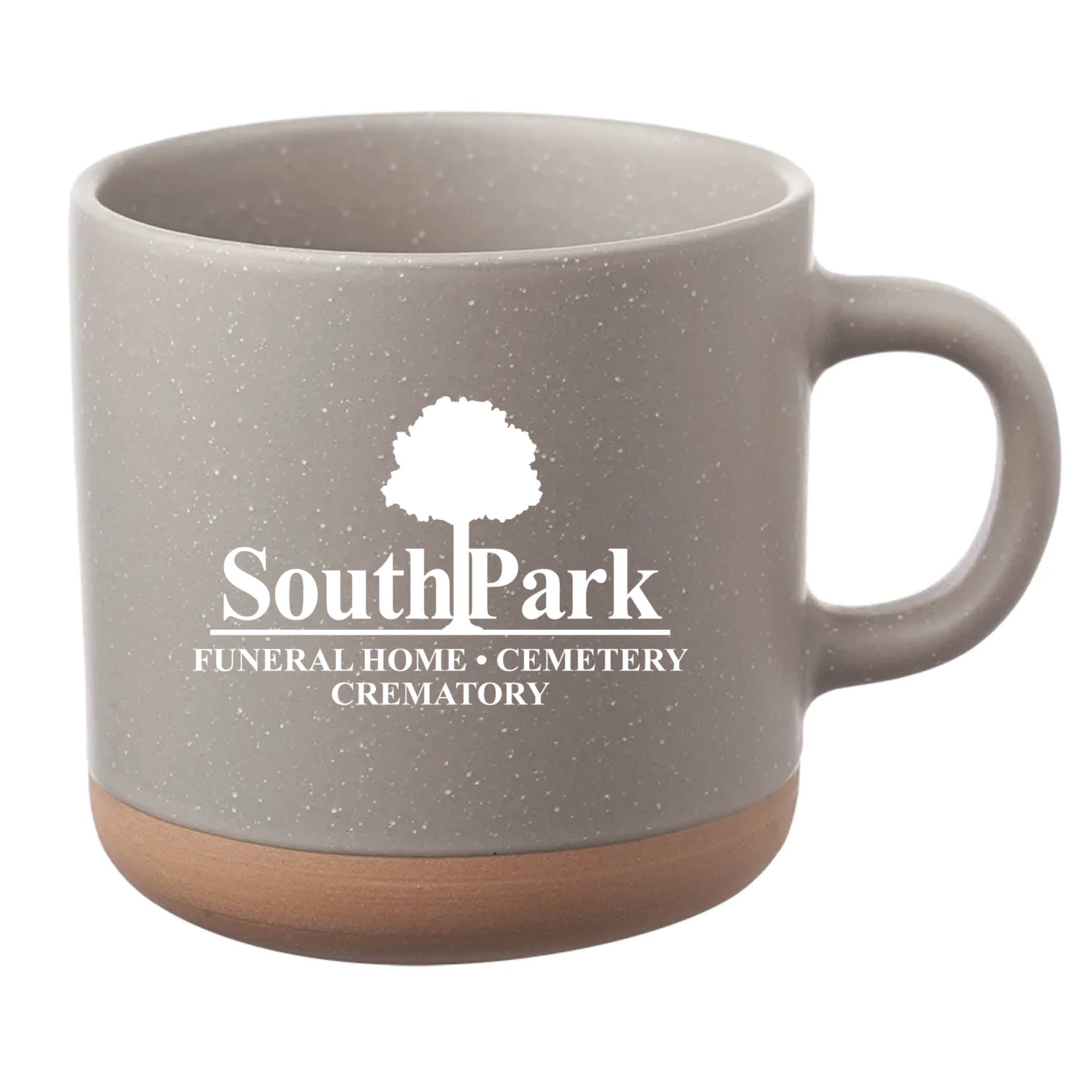 Cosmic Speckled Clay Coffee Mug 11 oz Gray