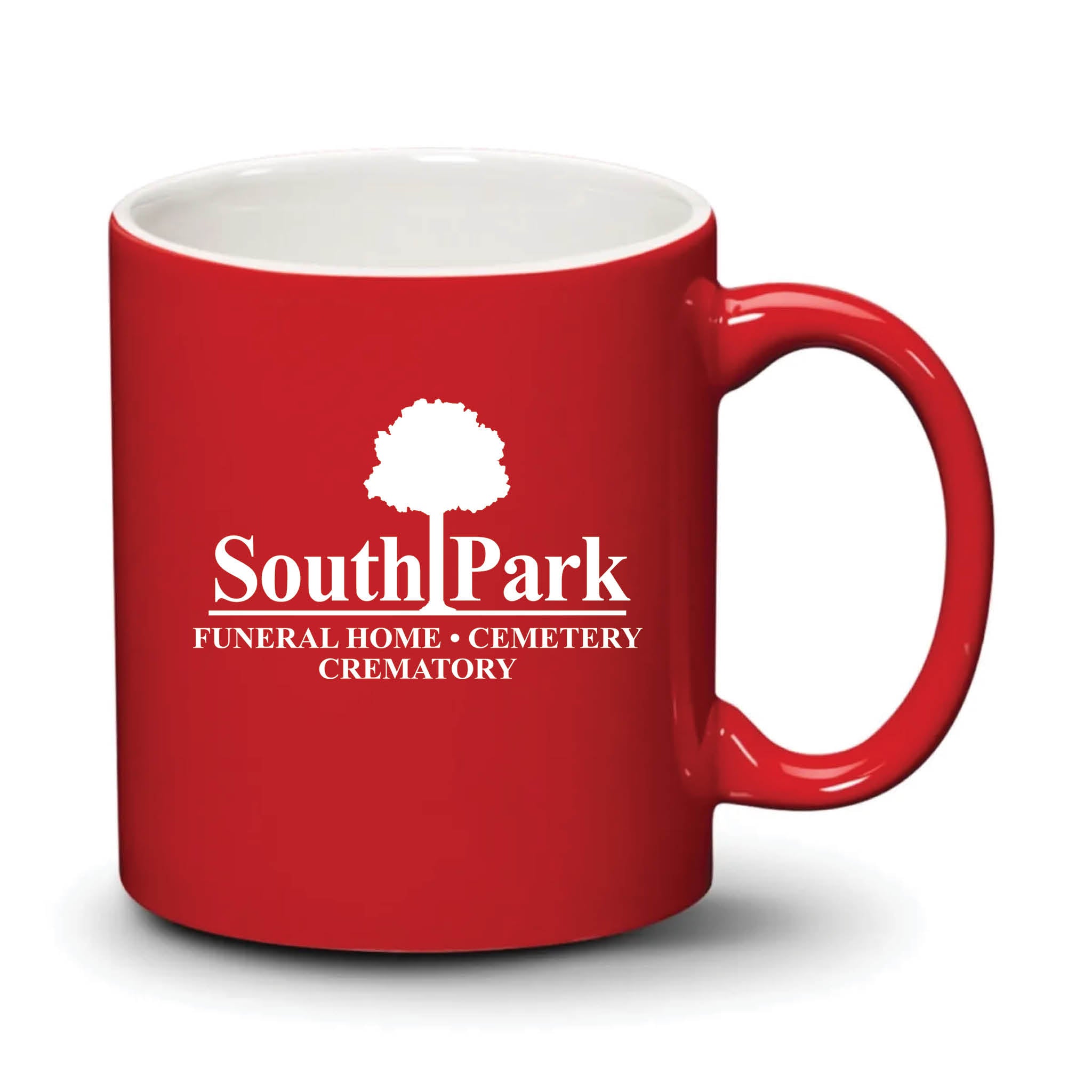 Malibu Mug Red White Logo