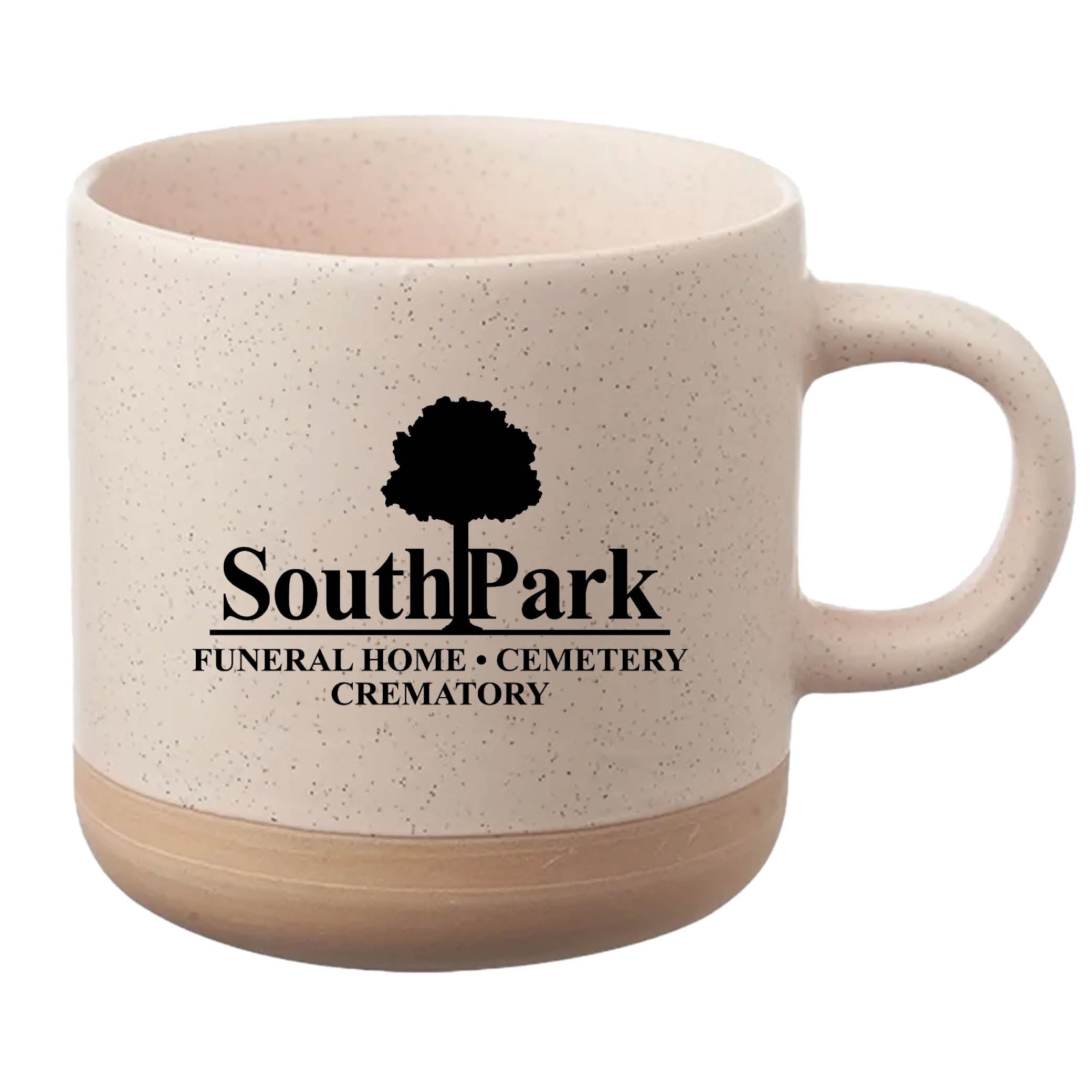 Cosmic Speckled Clay Coffee Mug 11 oz Cream