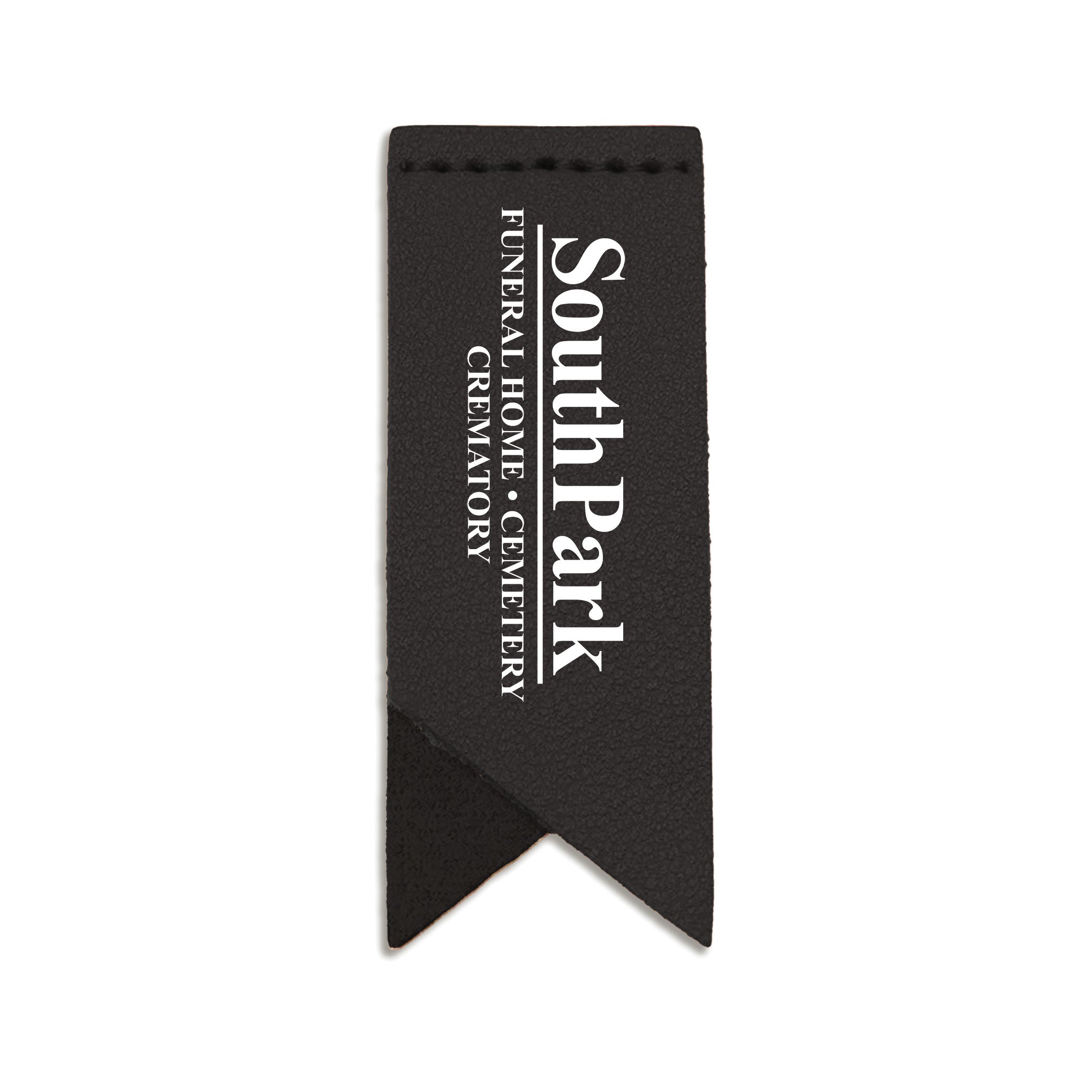 Handmade Leather Bookmark Corner Marker Clip Read Sign Black