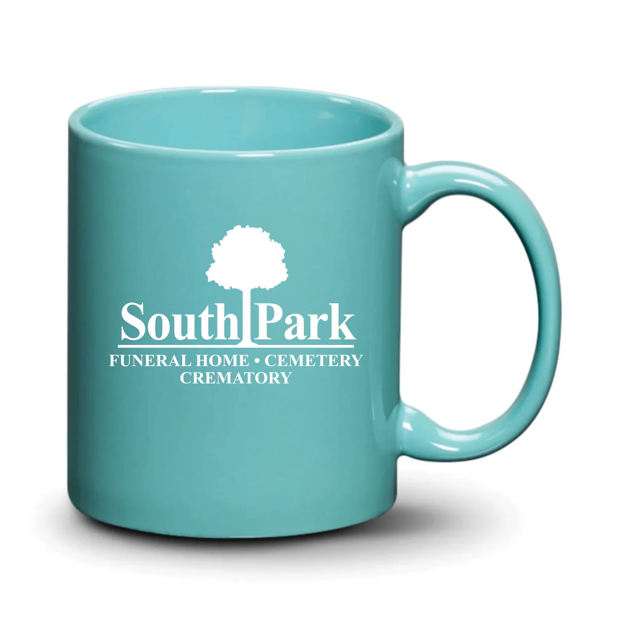 Malibu Mug Aqua White Logo