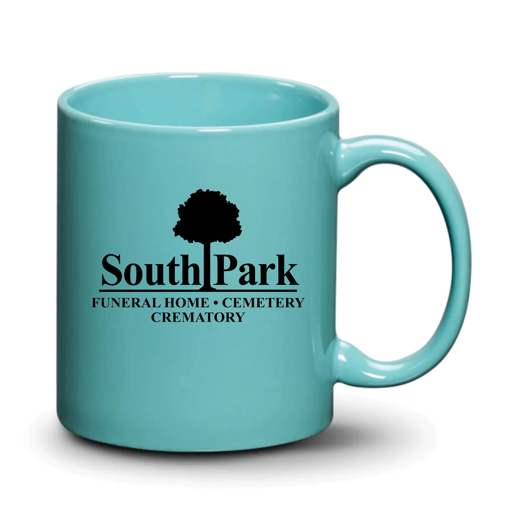 Malibu Mug Aqua Black Logo