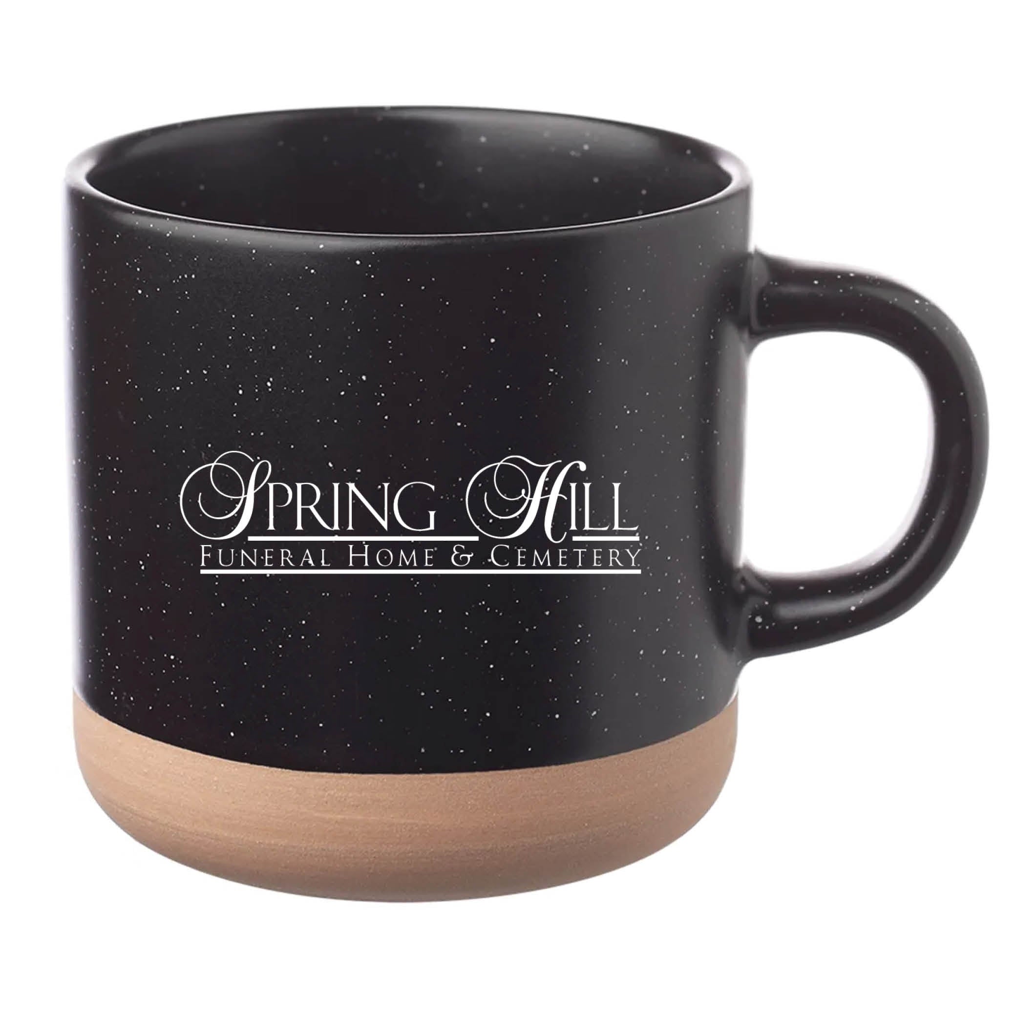 Cosmic Speckled Clay Coffee Mug 11 oz Black