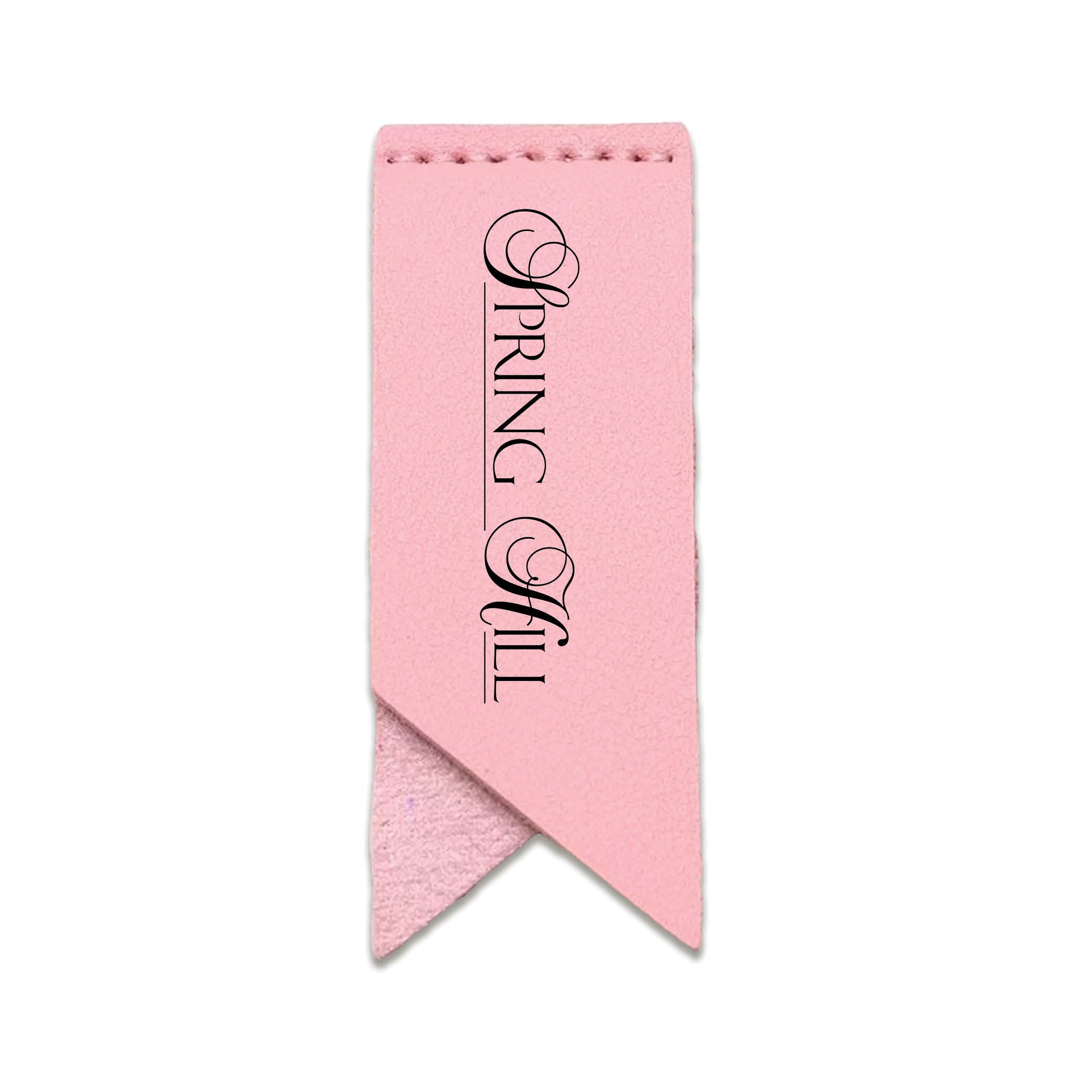 Handmade Leather Bookmark Corner Marker Clip Read Sign Pink