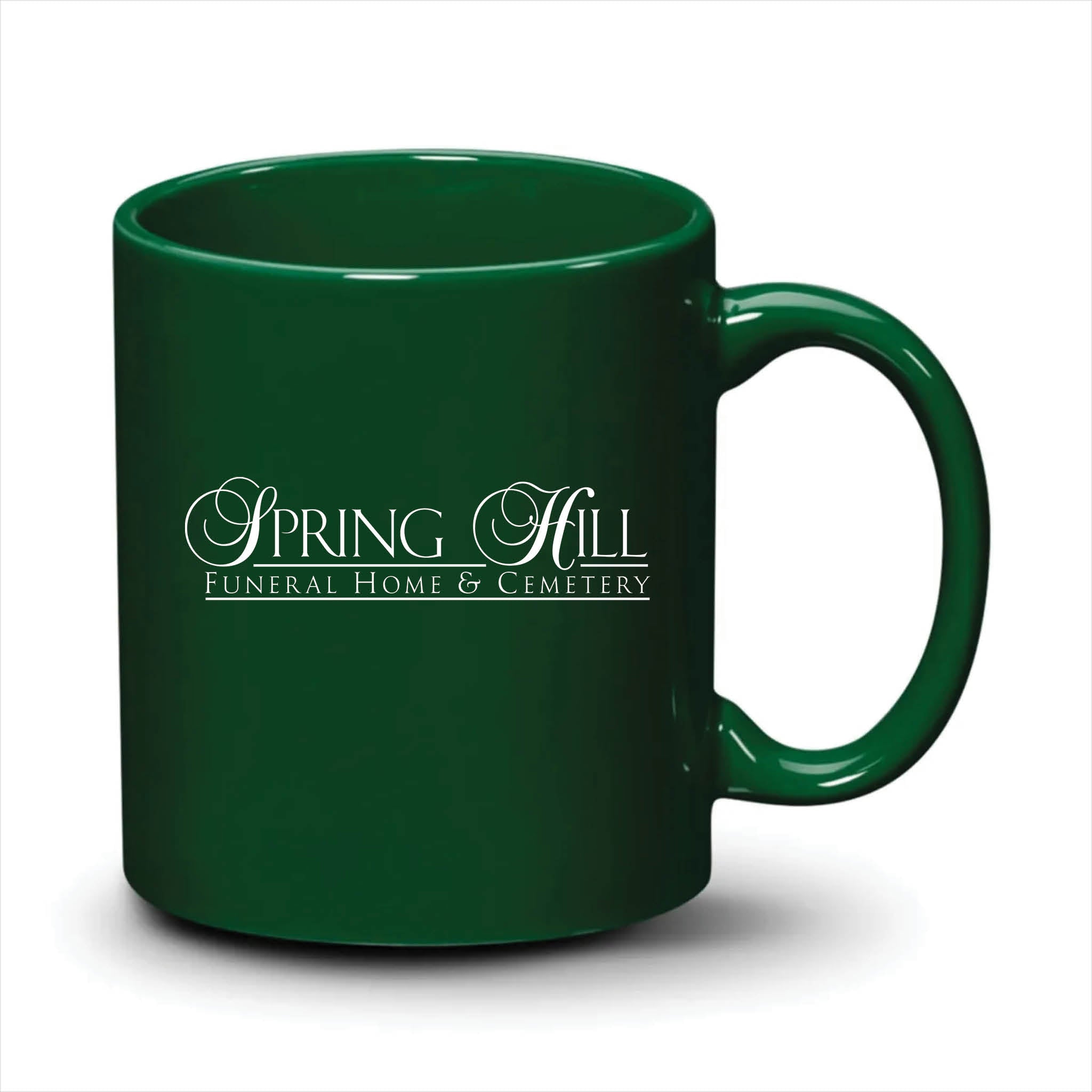 Malibu Mug Hunter Green White Logo