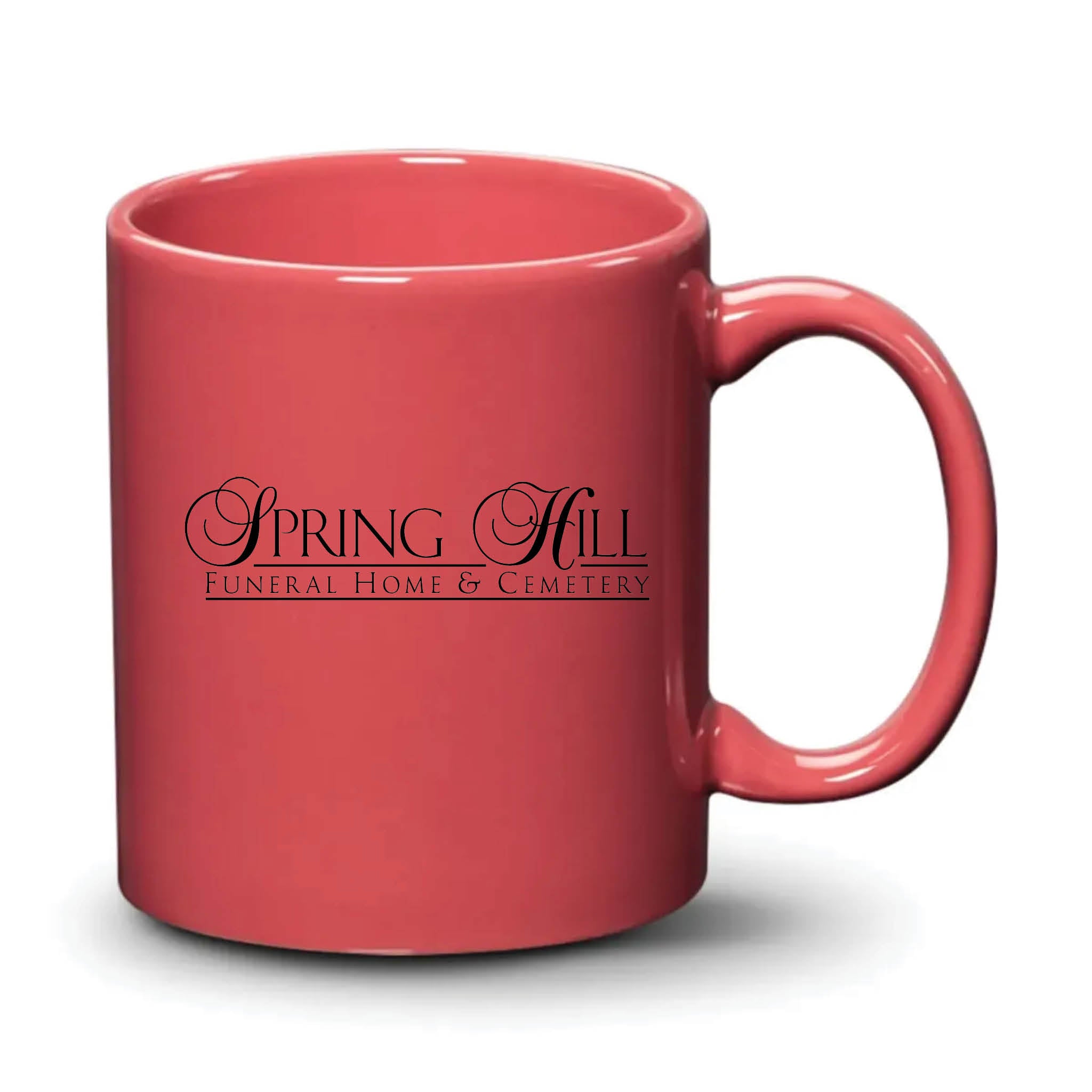 Malibu Mug Coral Black Logo