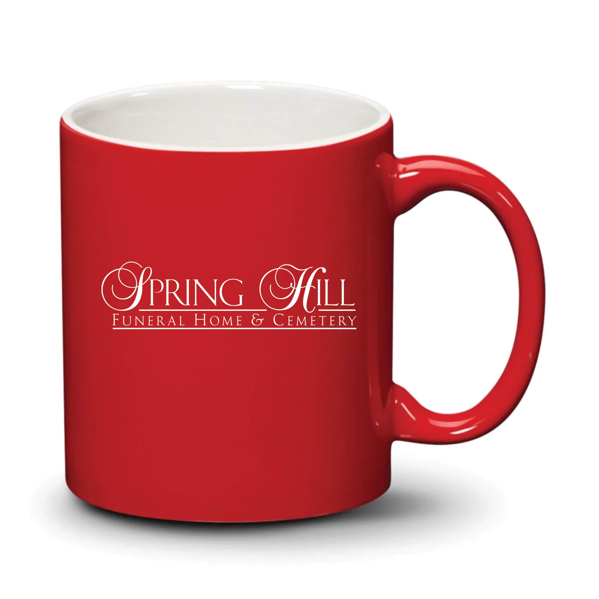 Malibu Mug Red White Logo