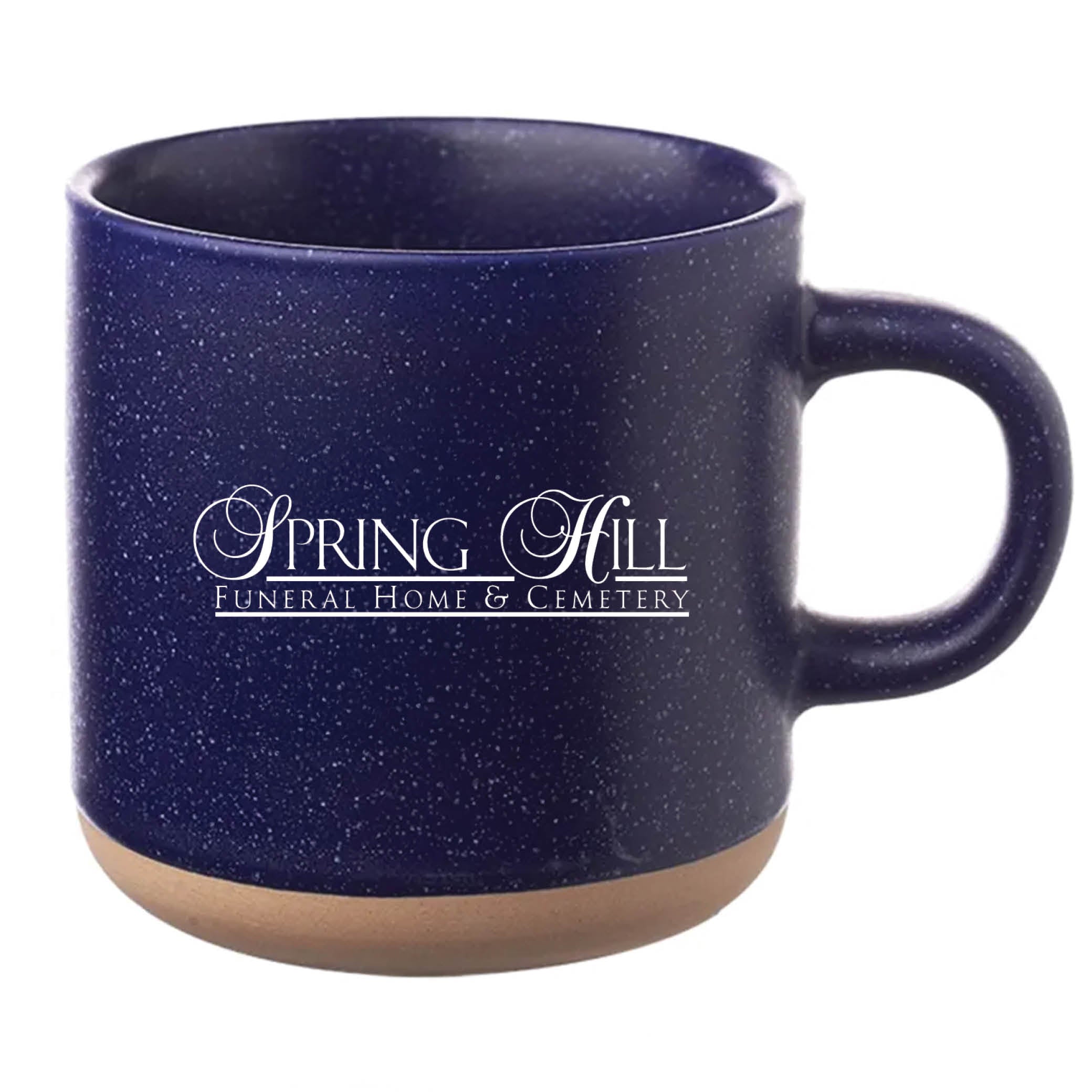Cosmic Speckled Clay Coffee Mug 11 oz Blue