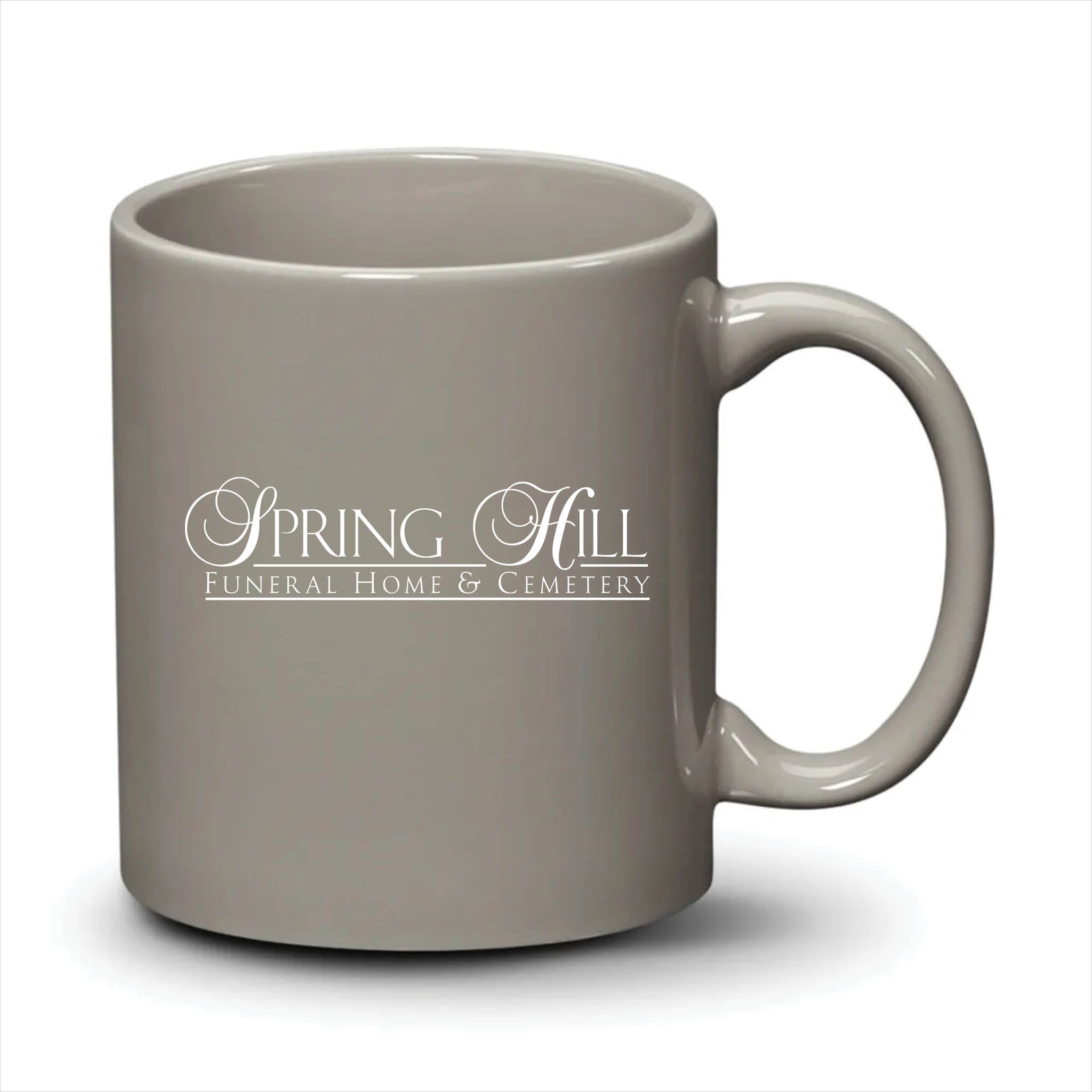 Malibu Mug Light Grey White Logo