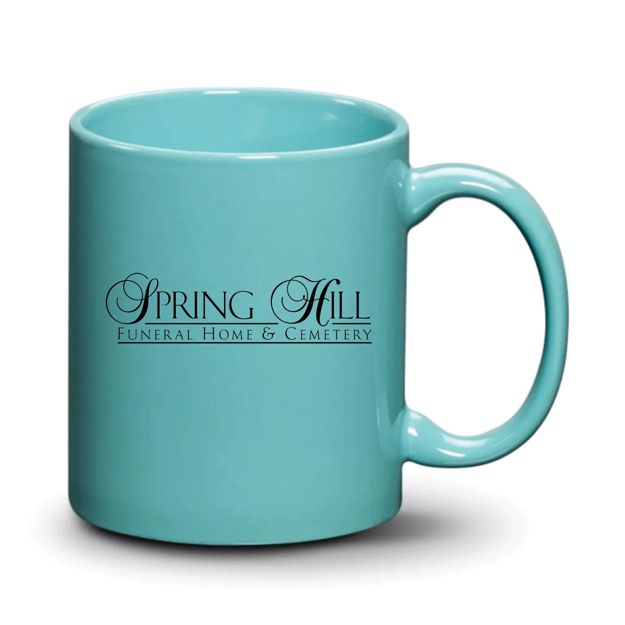 Malibu Mug Aqua Black Logo