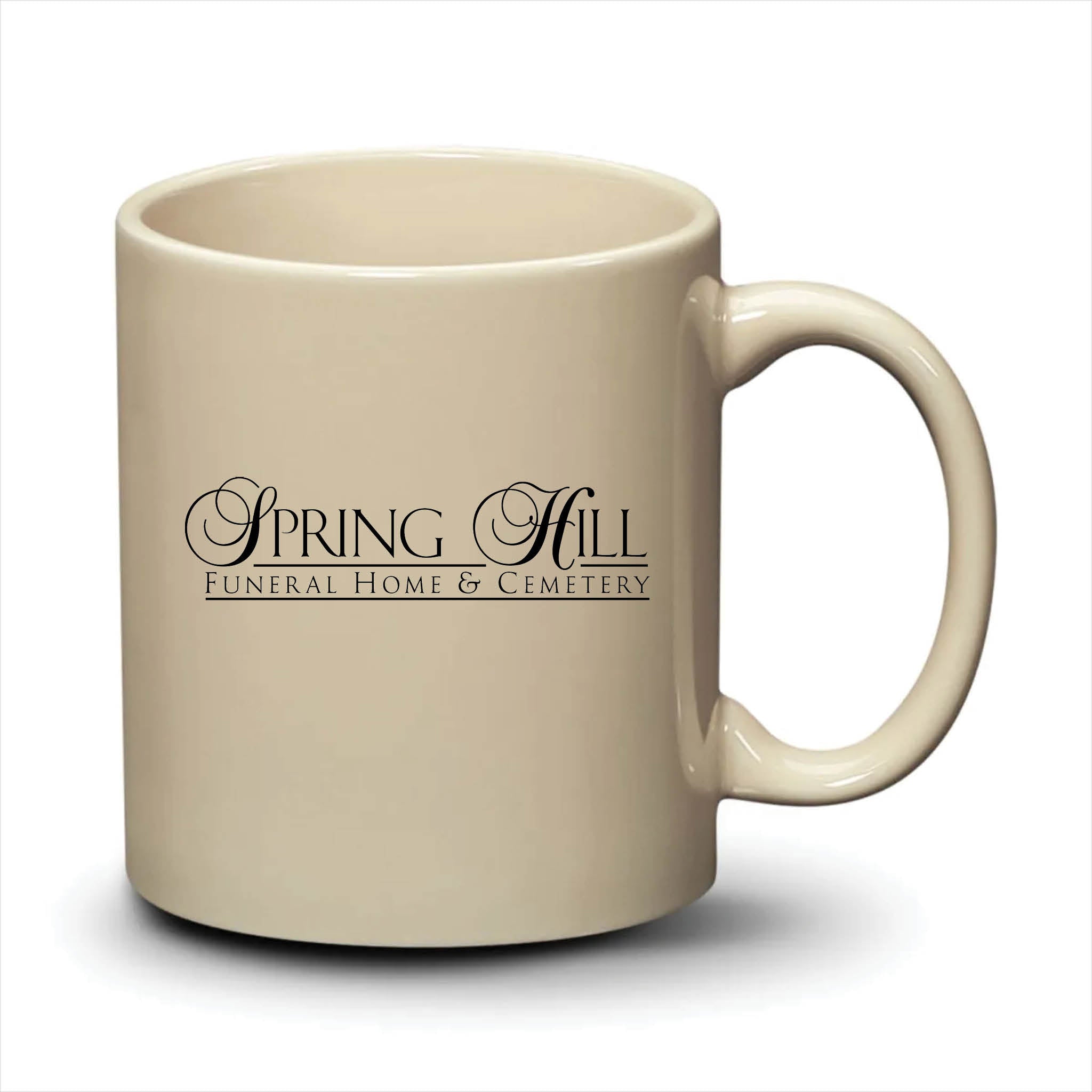 Malibu Mug Almond Black Logo