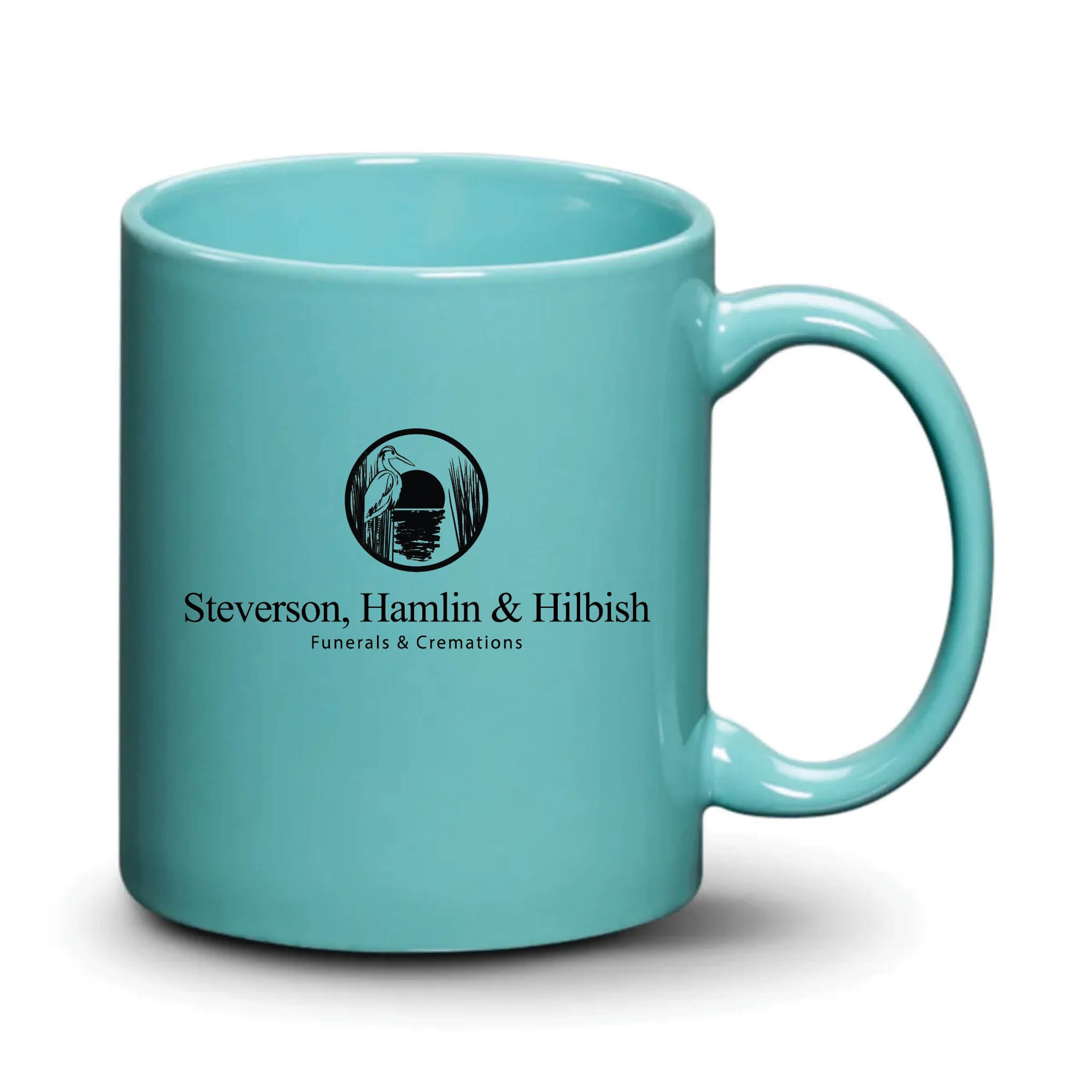 Malibu Mug Aqua Black Logo