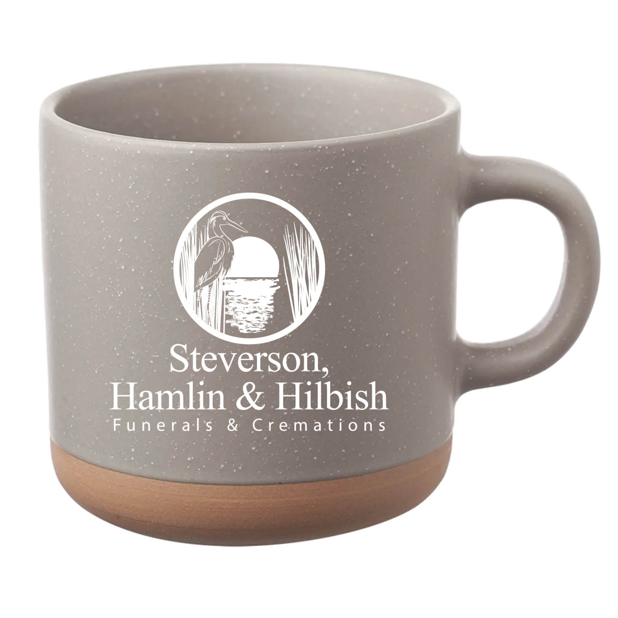 Cosmic Speckled Clay Coffee Mug 11 oz Gray