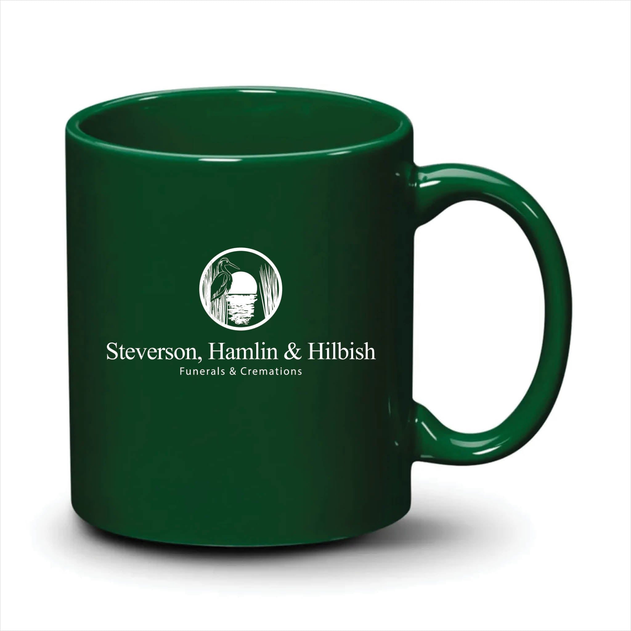 Malibu Mug Hunter Green White Logo