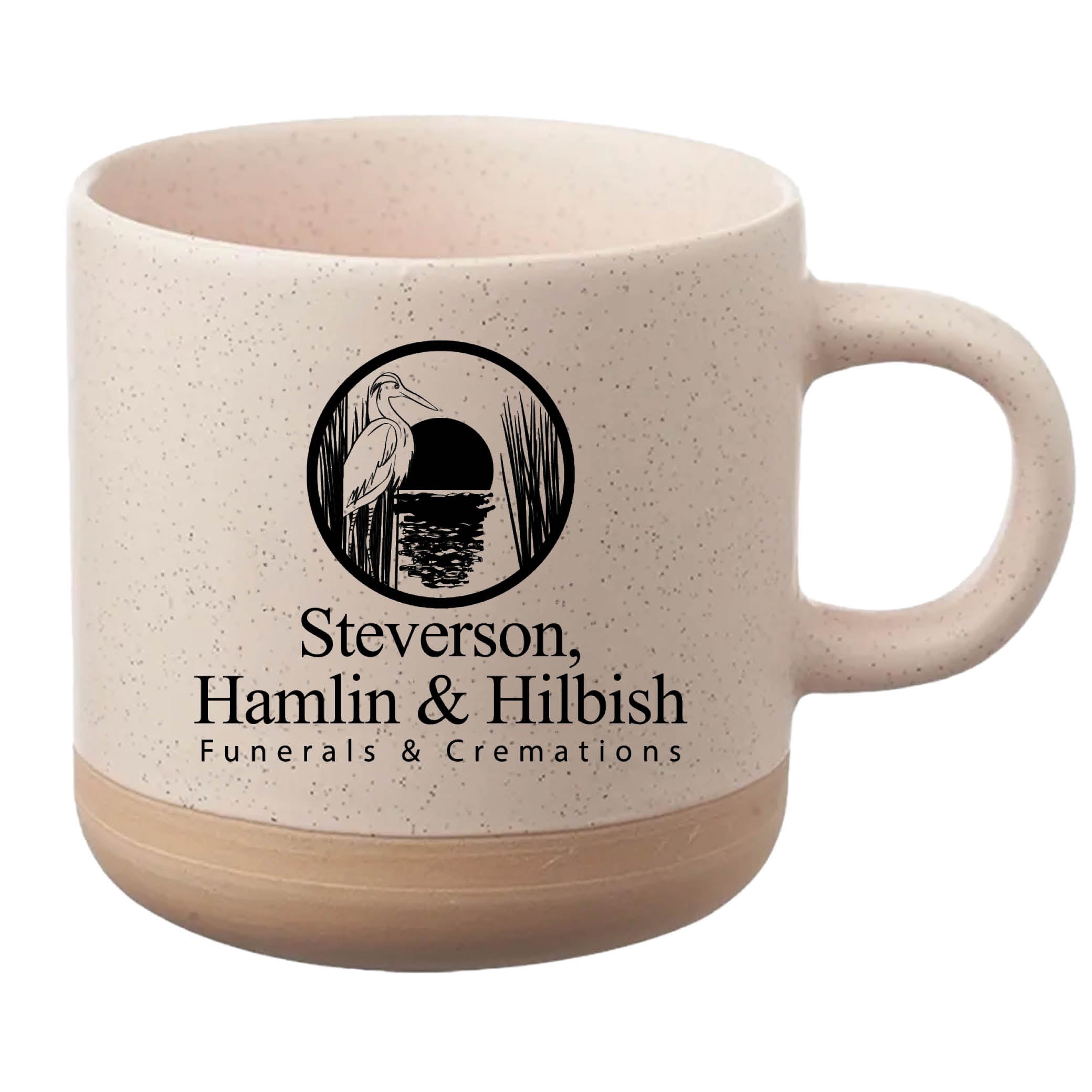 Cosmic Speckled Clay Coffee Mug 11 oz Cream