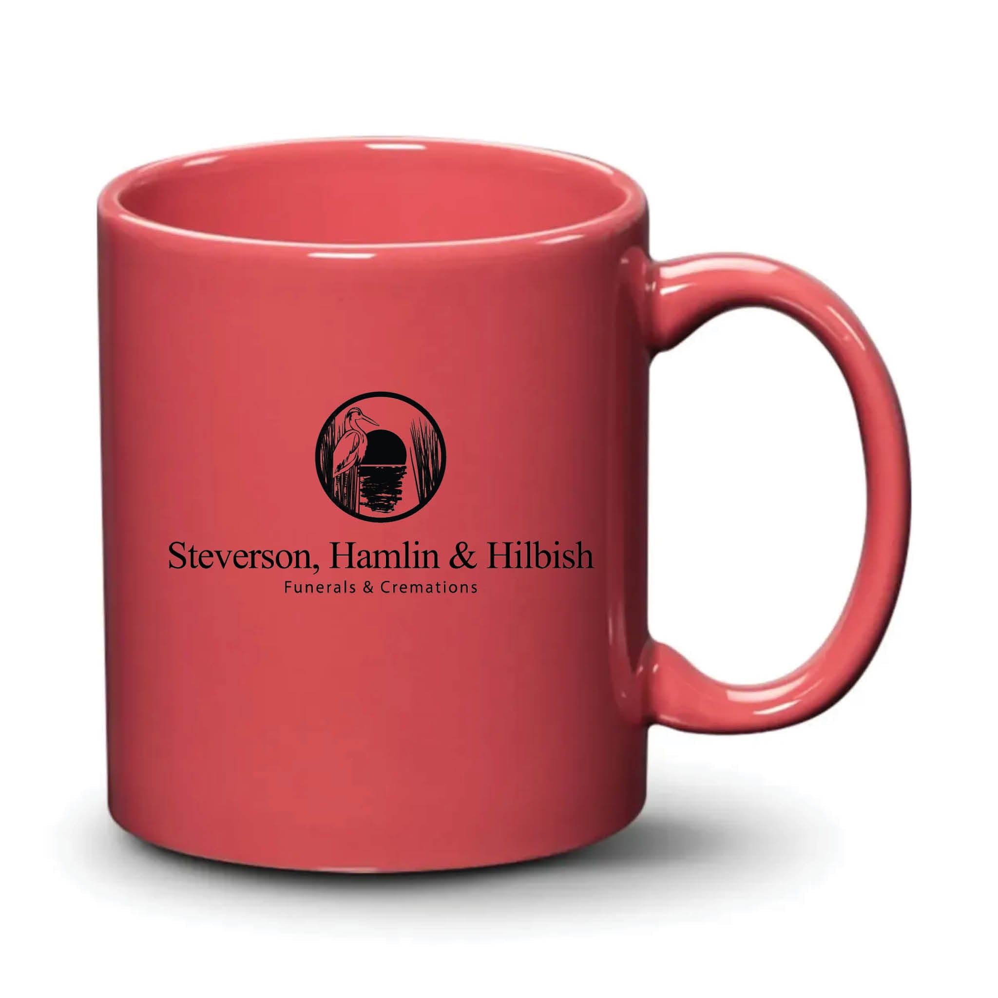 Malibu Mug Coral Black Logo