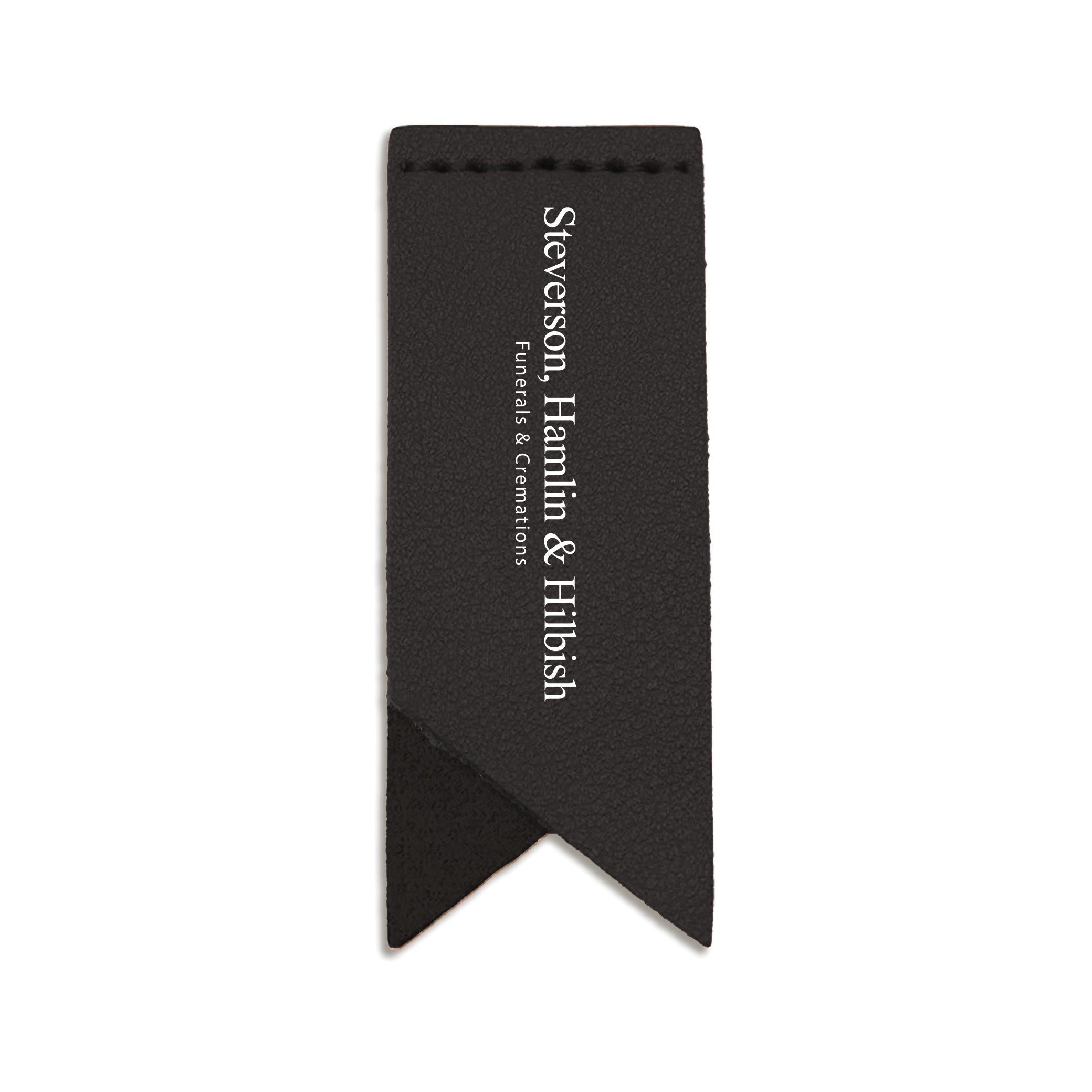 Handmade Leather Bookmark Corner Marker Clip Read Sign Black