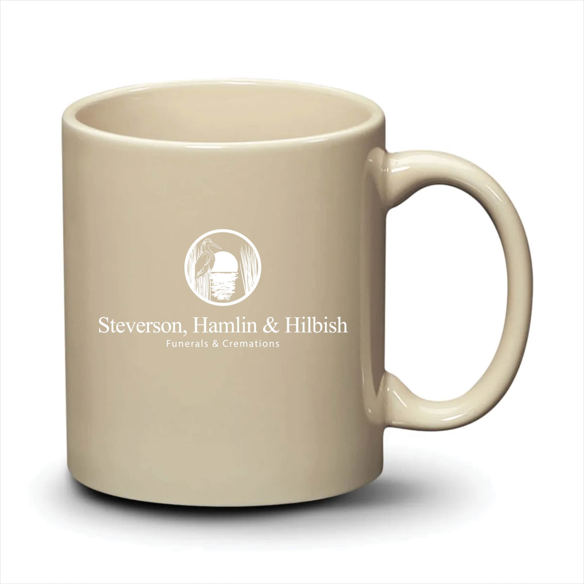 Malibu Mug Almond White Logo