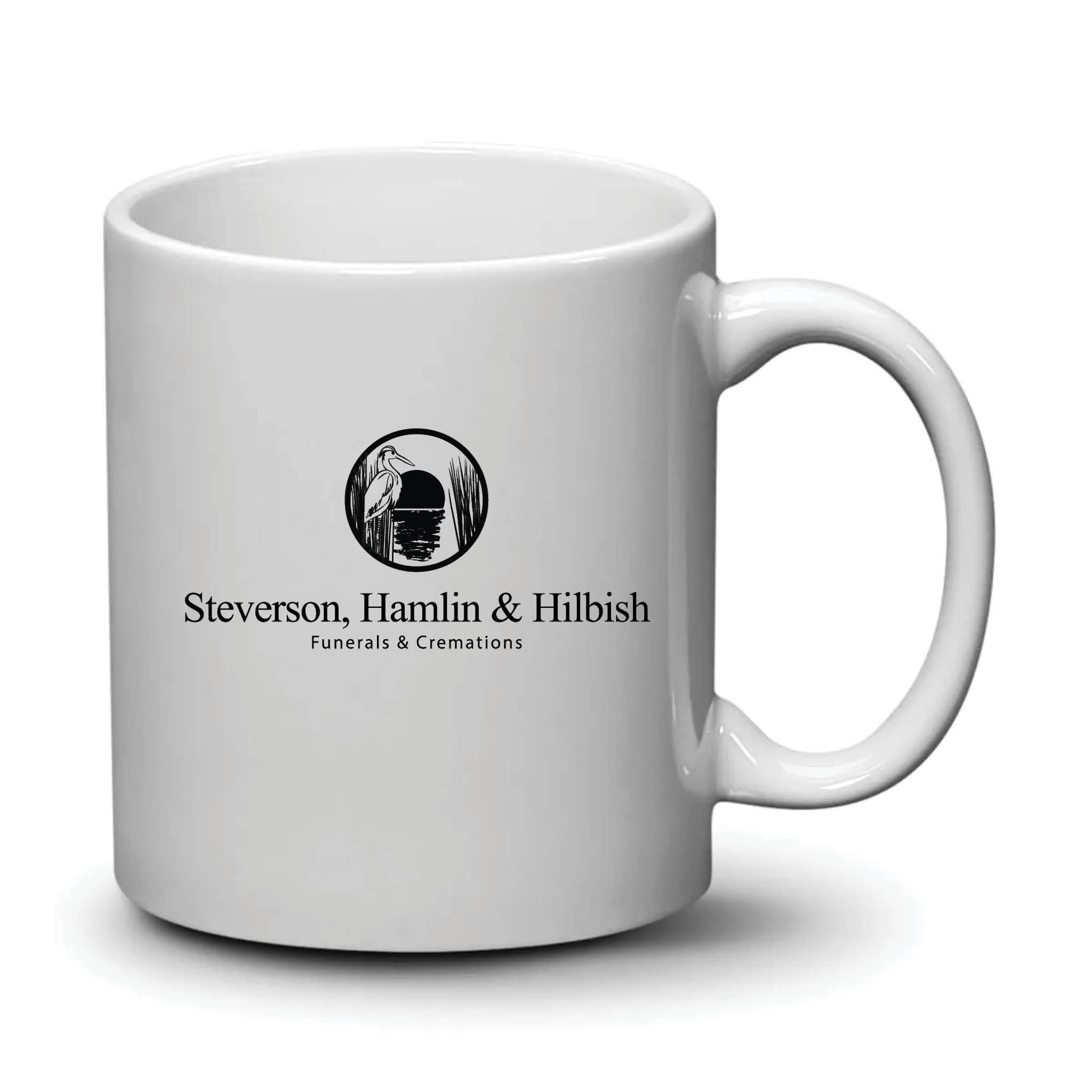 Malibu Mug White Black Logo